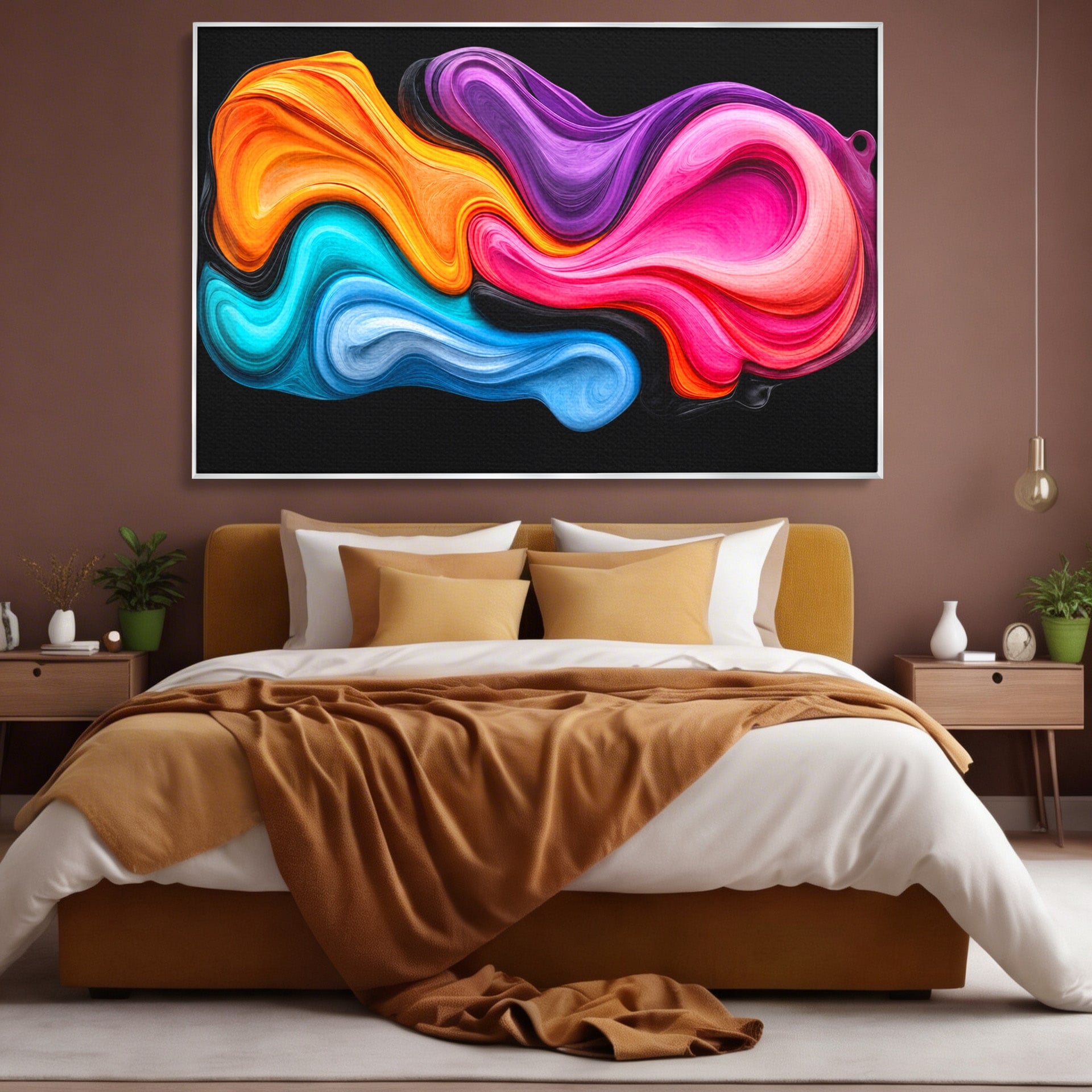 Tablou Canvas Premium LuxCanva® C1348, Vortexul Culorilor, Abstract, Culori, Vibrante, Arta, Living, Culori Vibrante