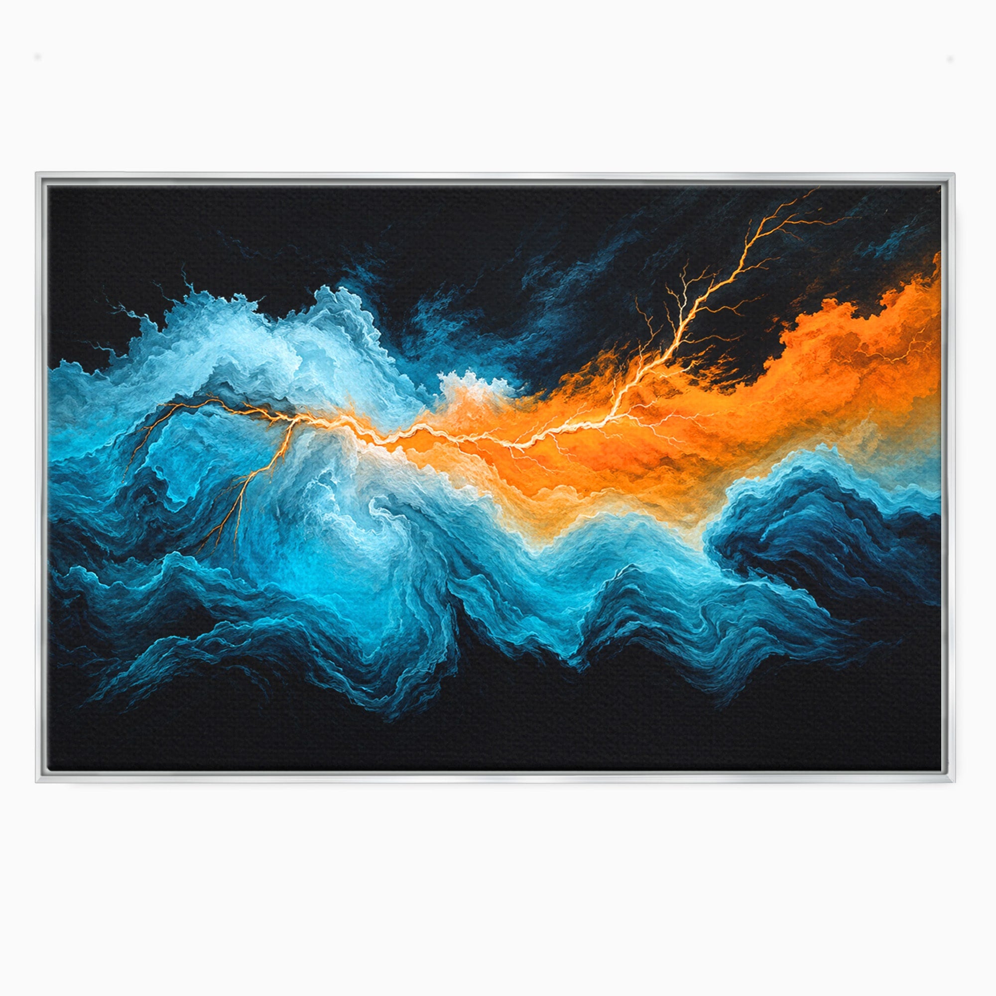 Tablou Canvas Premium LuxCanva® C1350, Furtuna Elementelor, Furtuna, Peisaj, Abstract, Living, Dramatic, Culori Vibrante