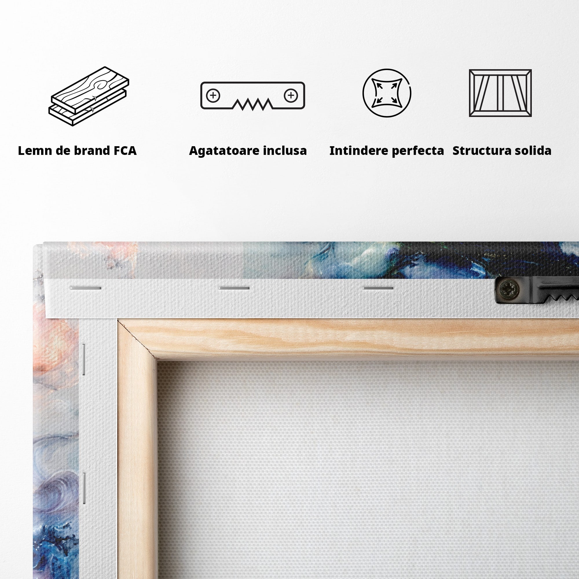 Tablou Canvas Premium LuxCanva® C1351, Vortex Abstract, Abstract, Vortex, Modern, Living, Dormitor, Culori Vibrante