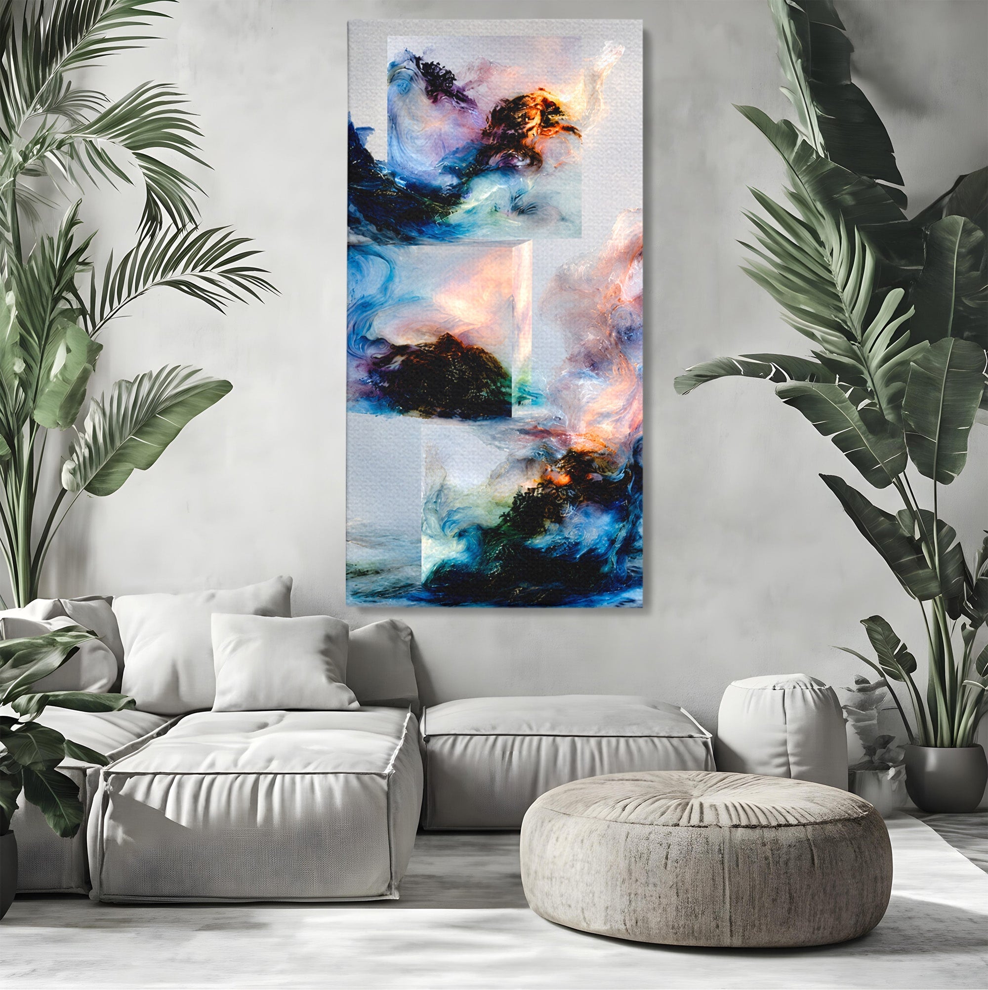 Tablou Canvas Premium LuxCanva® C1351, Vortex Abstract, Abstract, Vortex, Modern, Living, Dormitor, Culori Vibrante