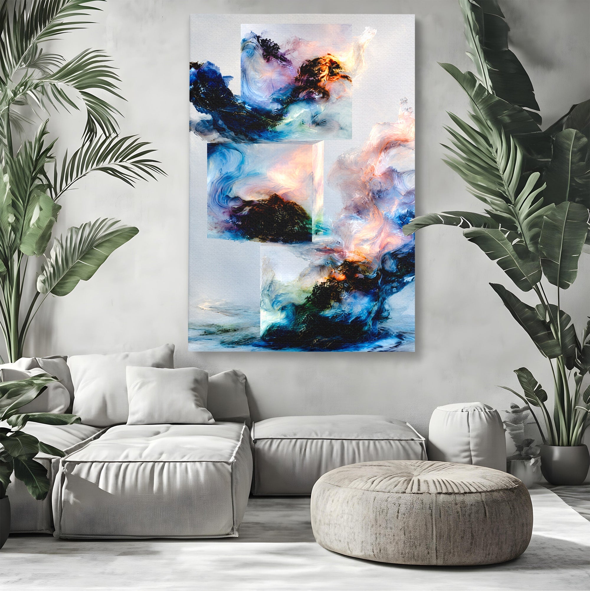 Tablou Canvas Premium LuxCanva® C1351, Vortex Abstract, Abstract, Vortex, Modern, Living, Dormitor, Culori Vibrante