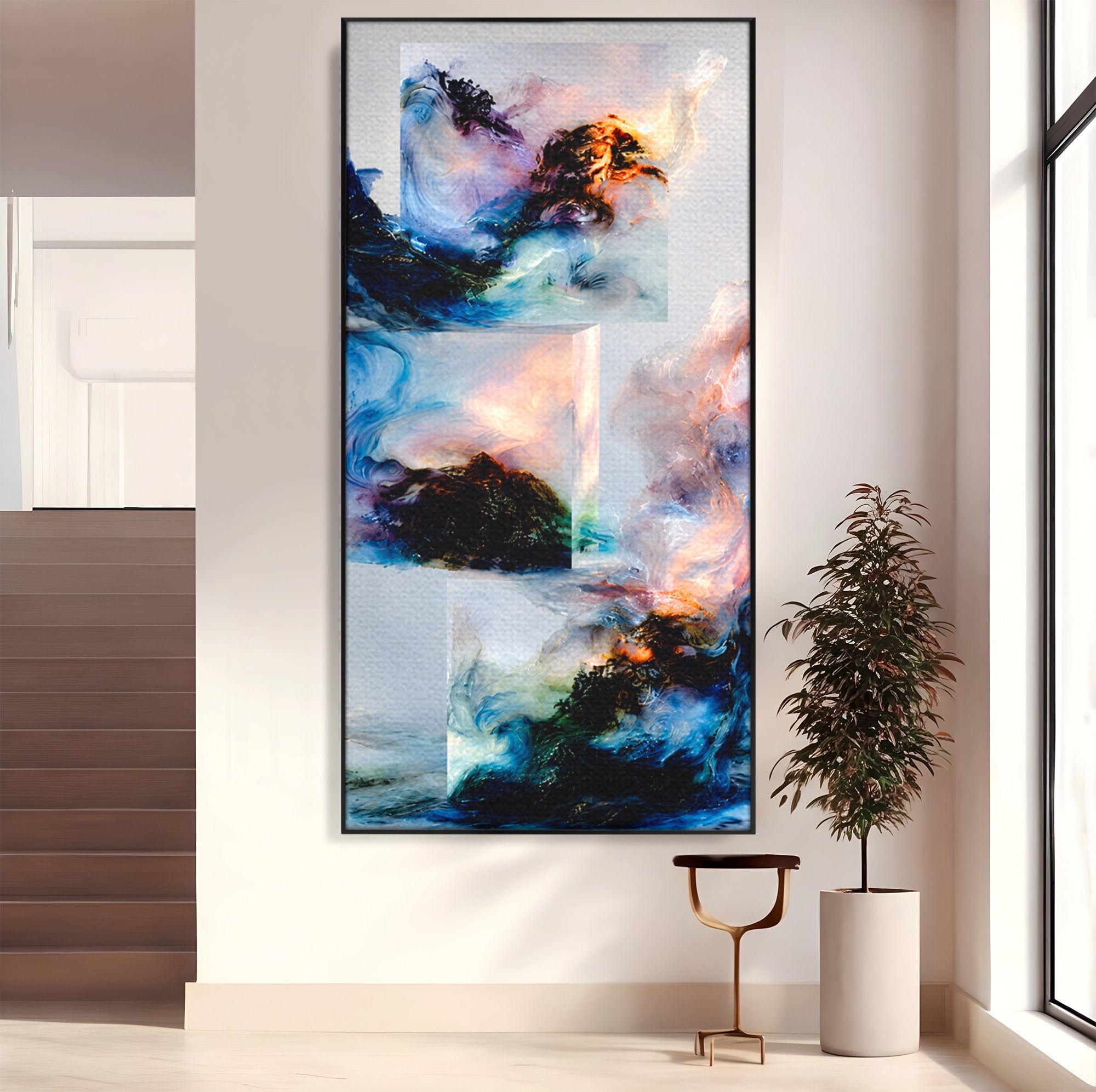 Tablou Canvas Premium LuxCanva® C1351, Vortex Abstract, Abstract, Vortex, Modern, Living, Dormitor, Culori Vibrante