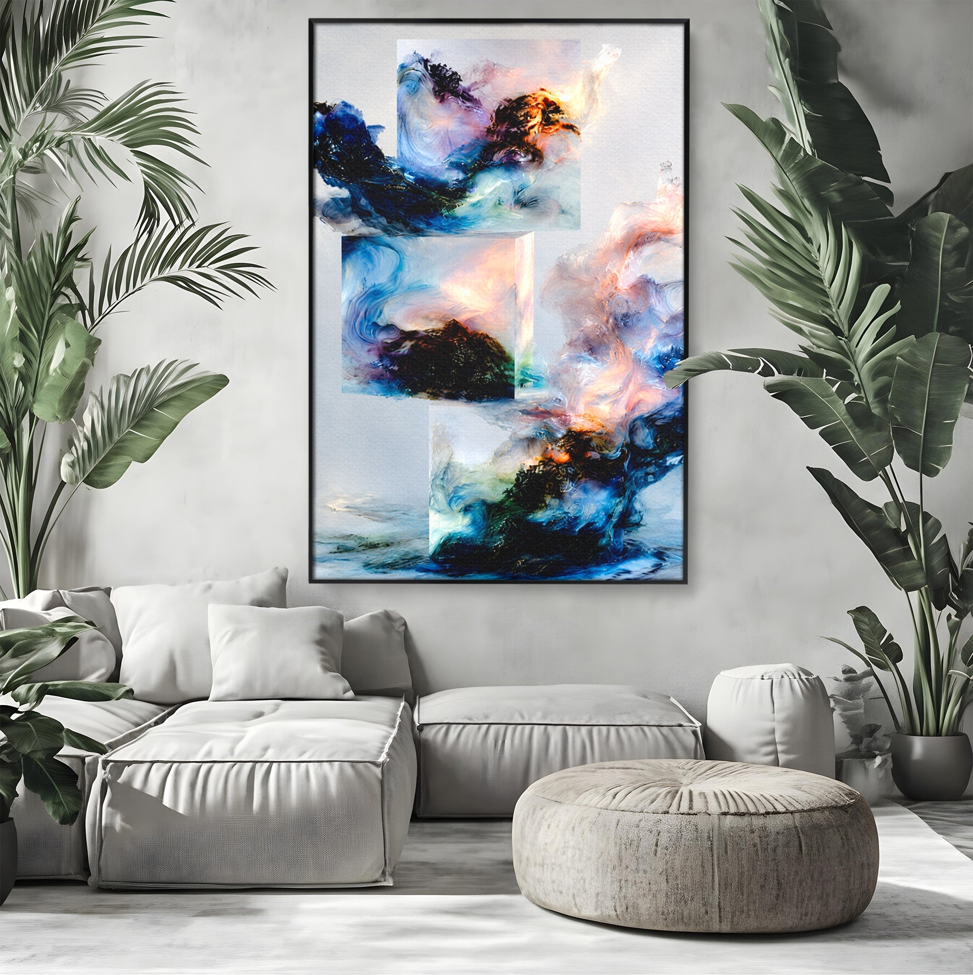 Tablou Canvas Premium LuxCanva® C1351, Vortex Abstract, Abstract, Vortex, Modern, Living, Dormitor, Culori Vibrante