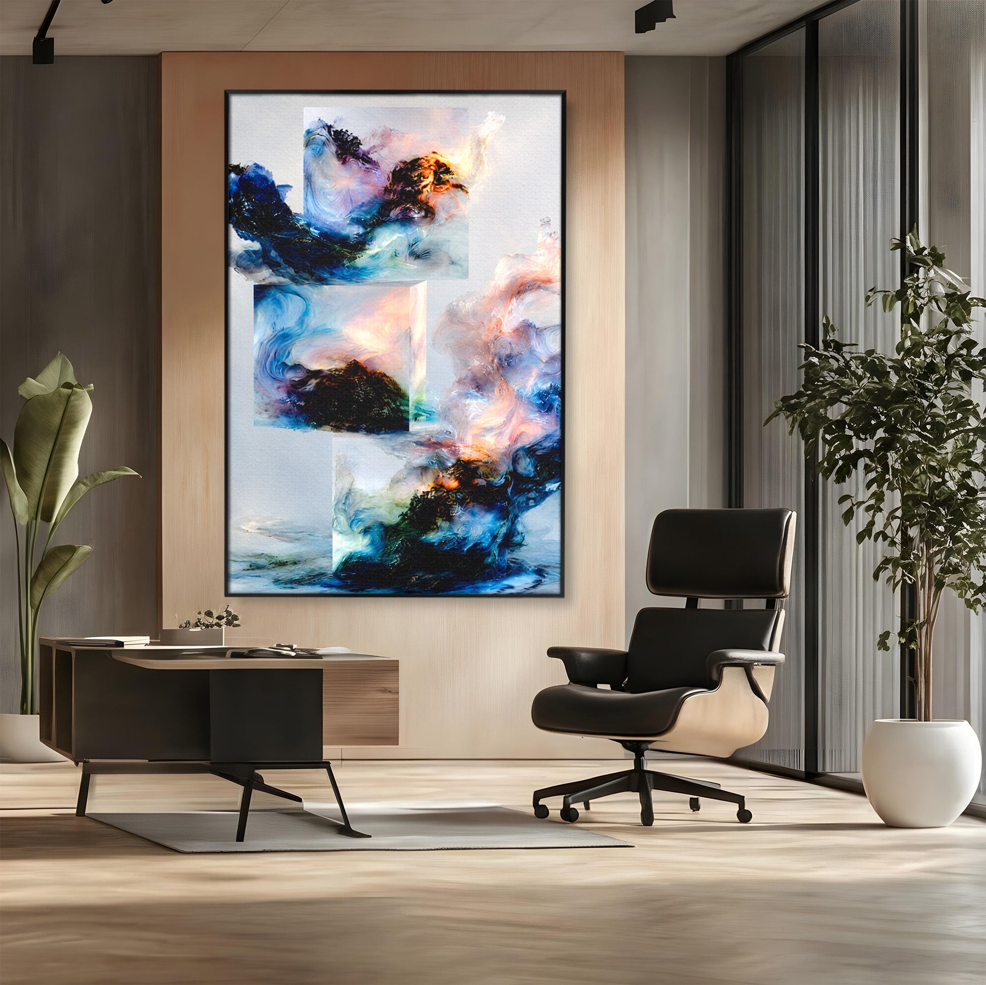 Tablou Canvas Premium LuxCanva® C1351, Vortex Abstract, Abstract, Vortex, Modern, Living, Dormitor, Culori Vibrante