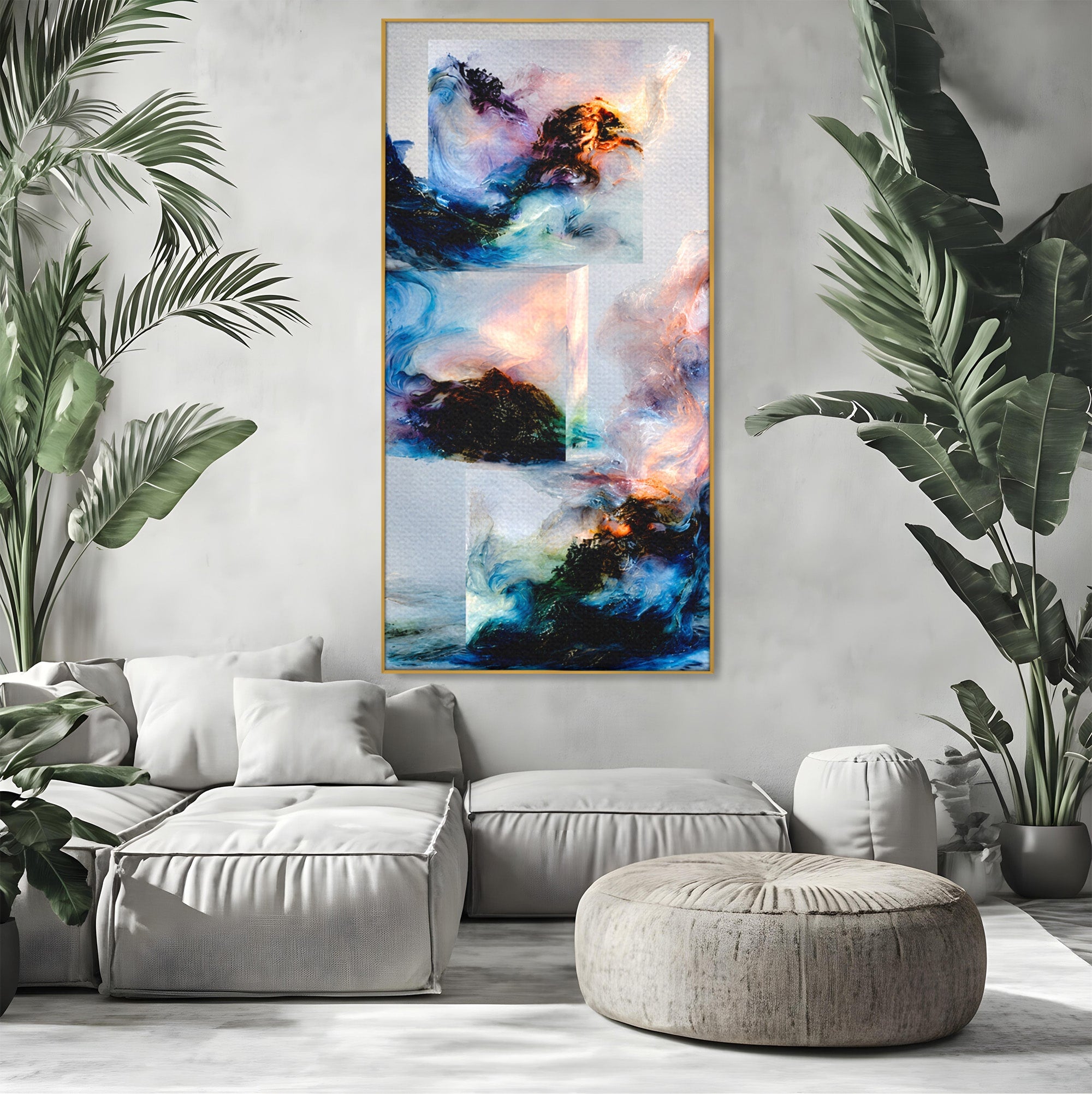 Tablou Canvas Premium LuxCanva® C1351, Vortex Abstract, Abstract, Vortex, Modern, Living, Dormitor, Culori Vibrante