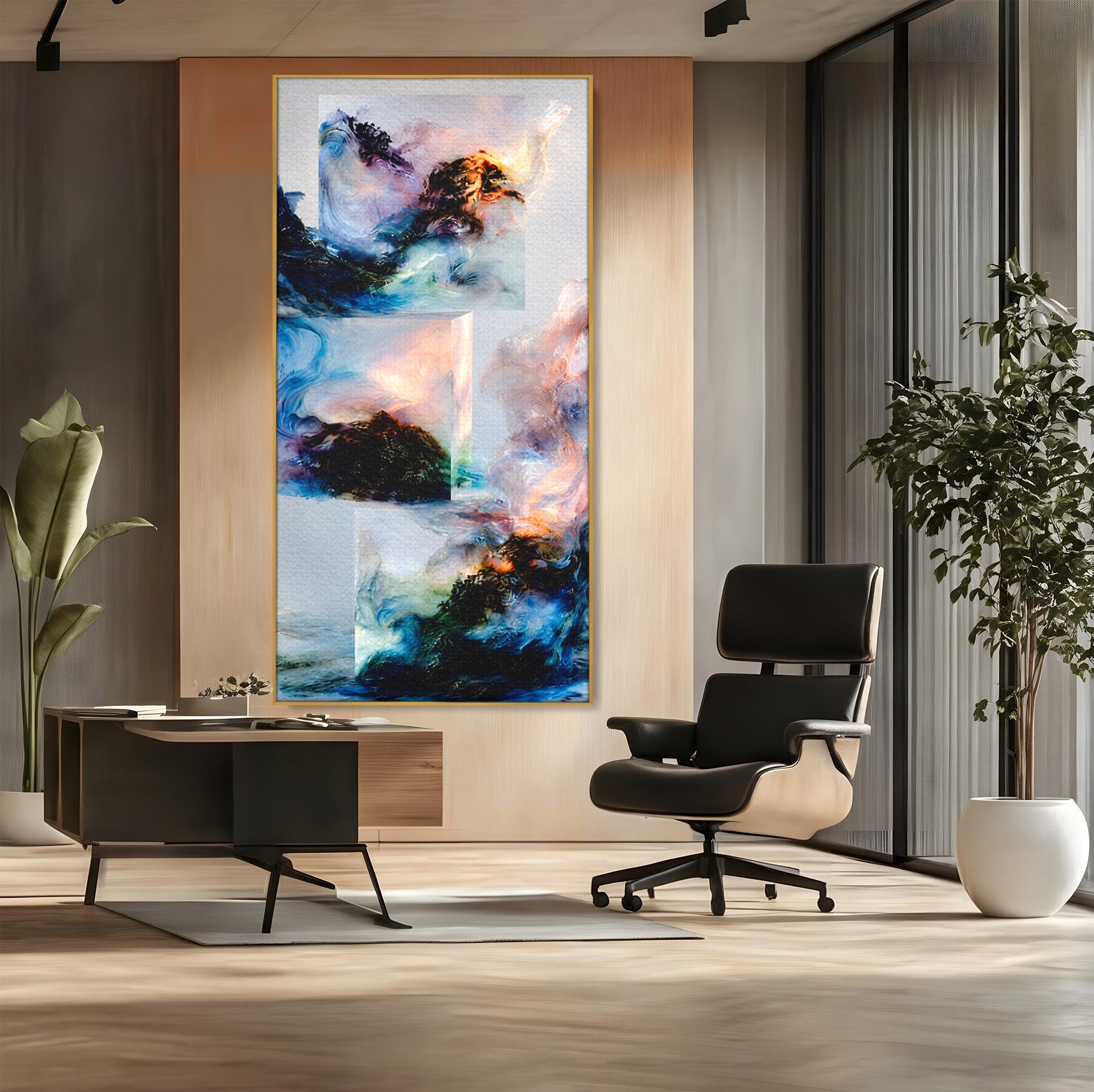 Tablou Canvas Premium LuxCanva® C1351, Vortex Abstract, Abstract, Vortex, Modern, Living, Dormitor, Culori Vibrante