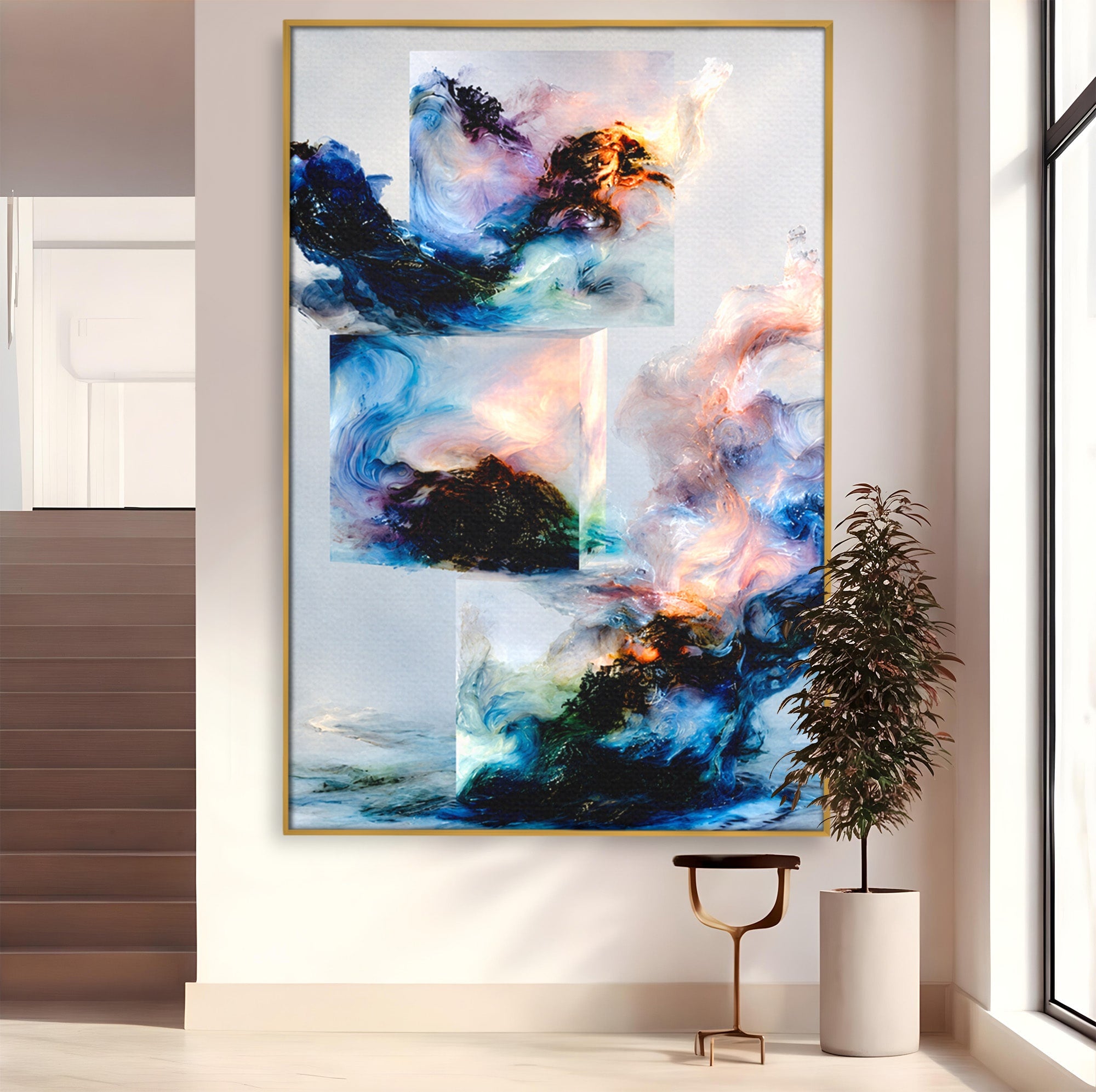 Tablou Canvas Premium LuxCanva® C1351, Vortex Abstract, Abstract, Vortex, Modern, Living, Dormitor, Culori Vibrante