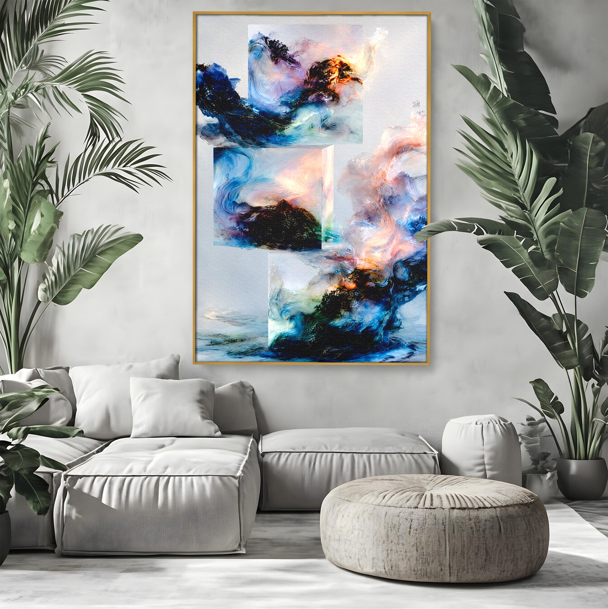 Tablou Canvas Premium LuxCanva® C1351, Vortex Abstract, Abstract, Vortex, Modern, Living, Dormitor, Culori Vibrante