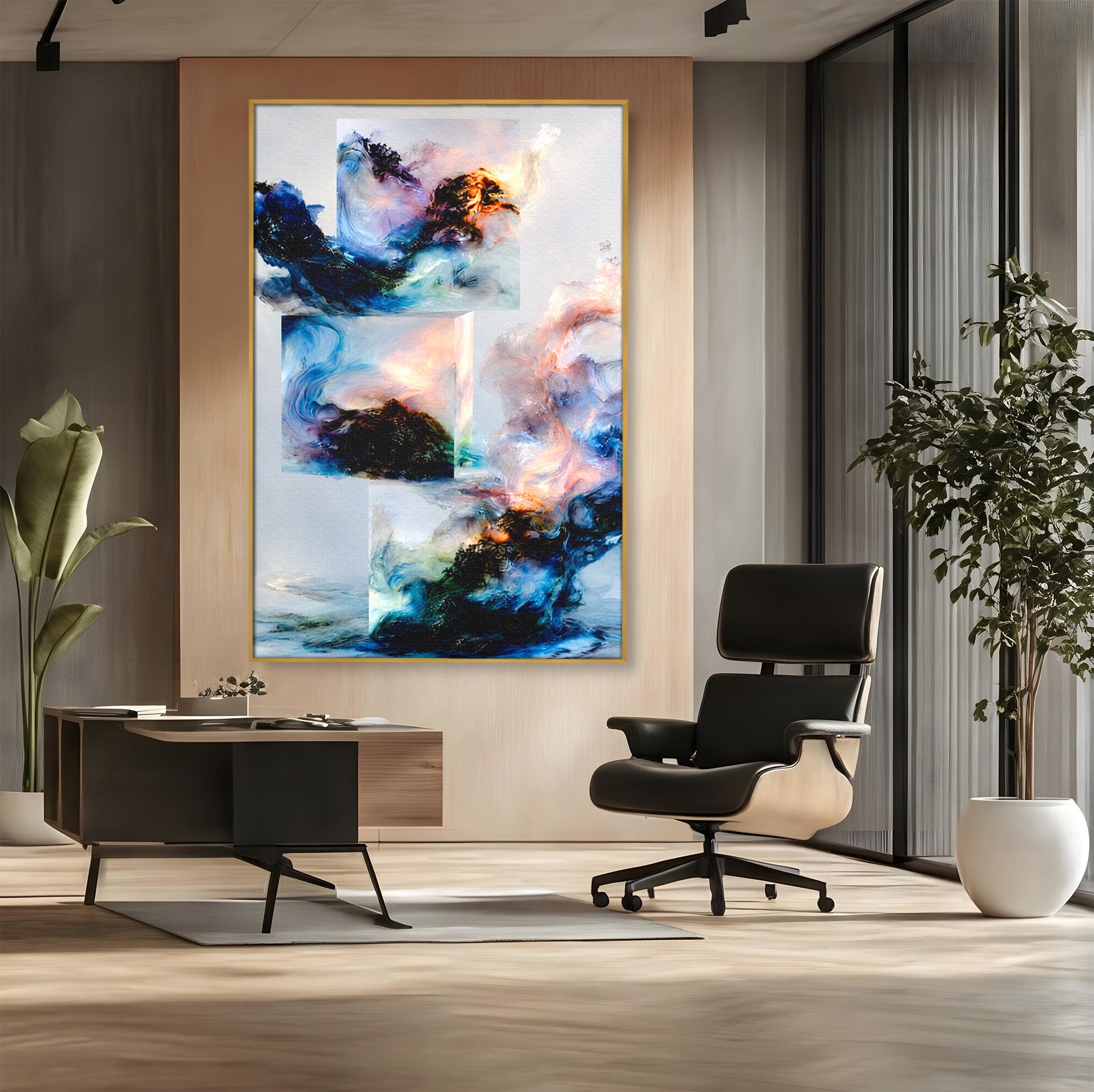 Tablou Canvas Premium LuxCanva® C1351, Vortex Abstract, Abstract, Vortex, Modern, Living, Dormitor, Culori Vibrante