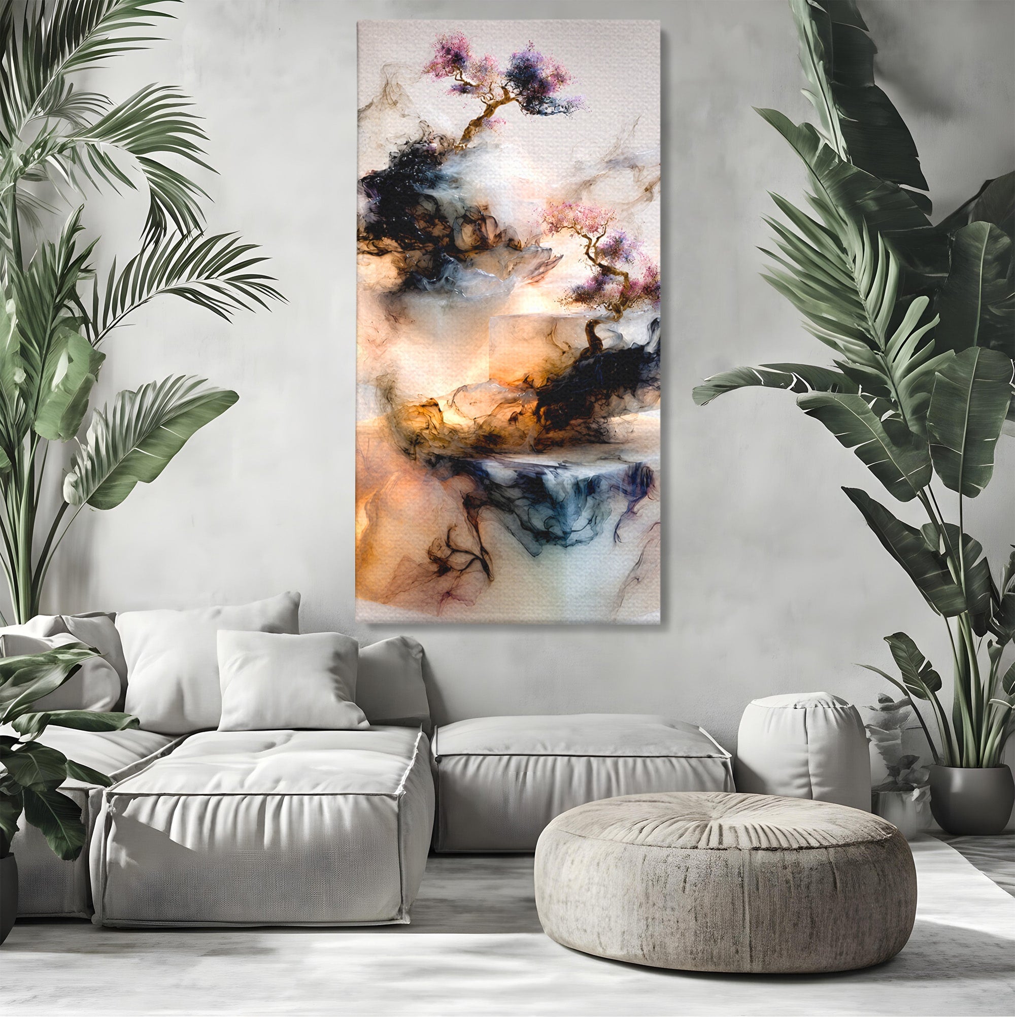 Tablou Canvas Premium LuxCanva® C1352, Arborele Mistic, Arbore, Mistic, Abstract, Living, Contemporan, Culori Vibrante