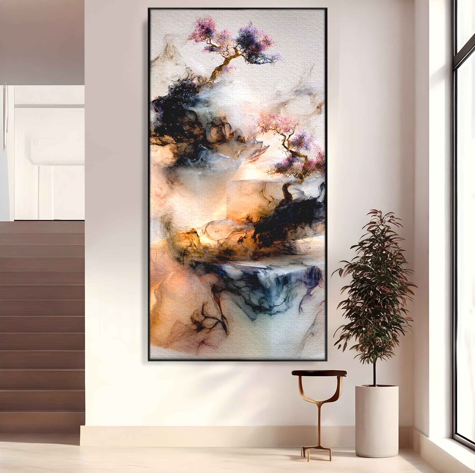 Tablou Canvas Premium LuxCanva® C1352, Arborele Mistic, Arbore, Mistic, Abstract, Living, Contemporan, Culori Vibrante
