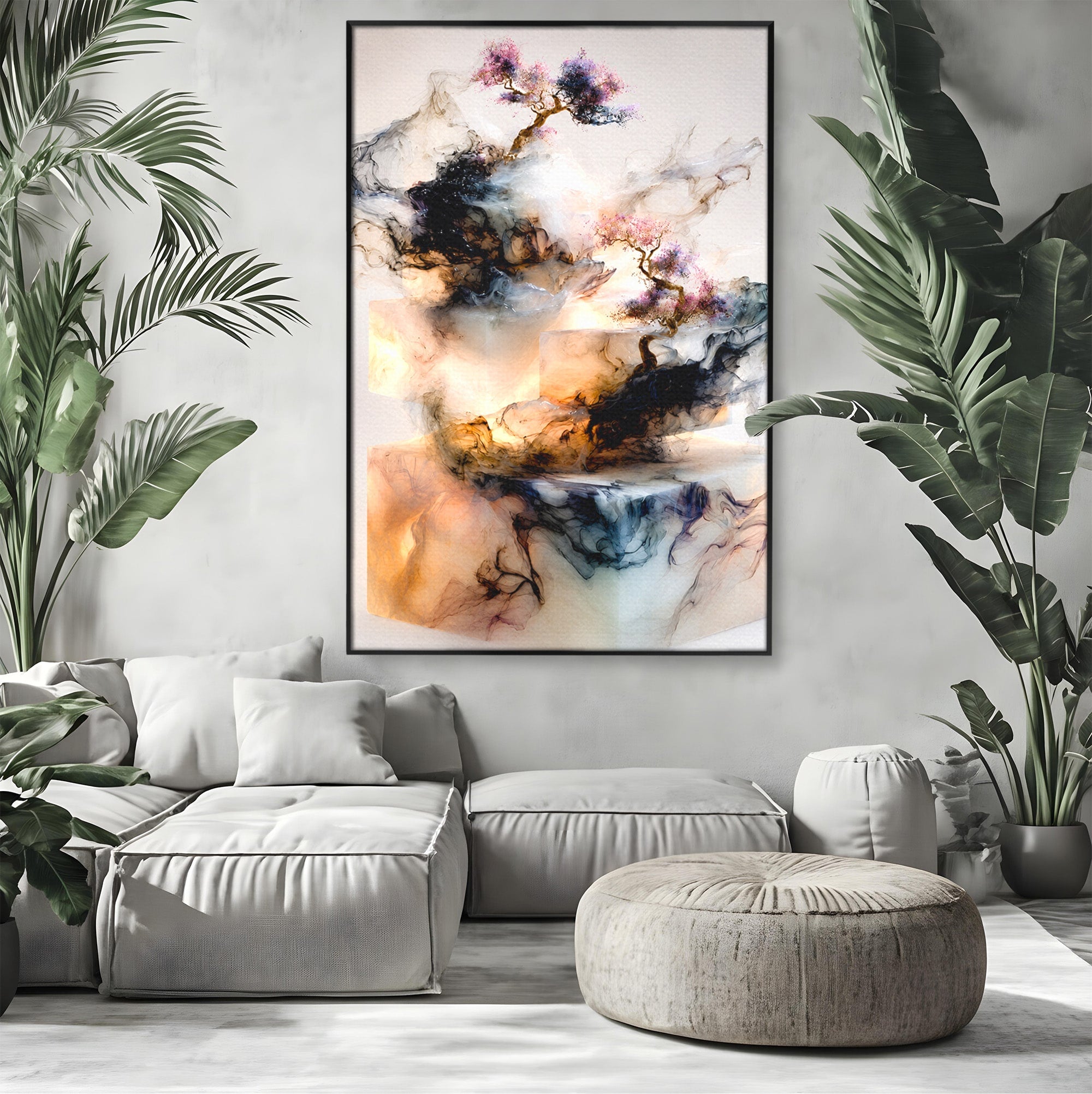 Tablou Canvas Premium LuxCanva® C1352, Arborele Mistic, Arbore, Mistic, Abstract, Living, Contemporan, Culori Vibrante
