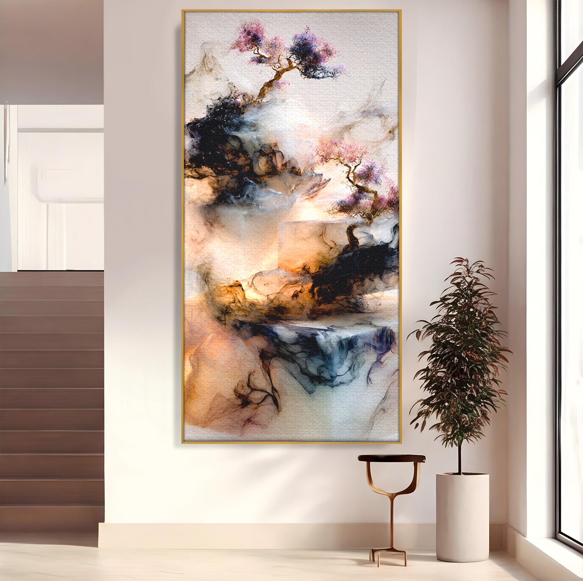 Tablou Canvas Premium LuxCanva® C1352, Arborele Mistic, Arbore, Mistic, Abstract, Living, Contemporan, Culori Vibrante