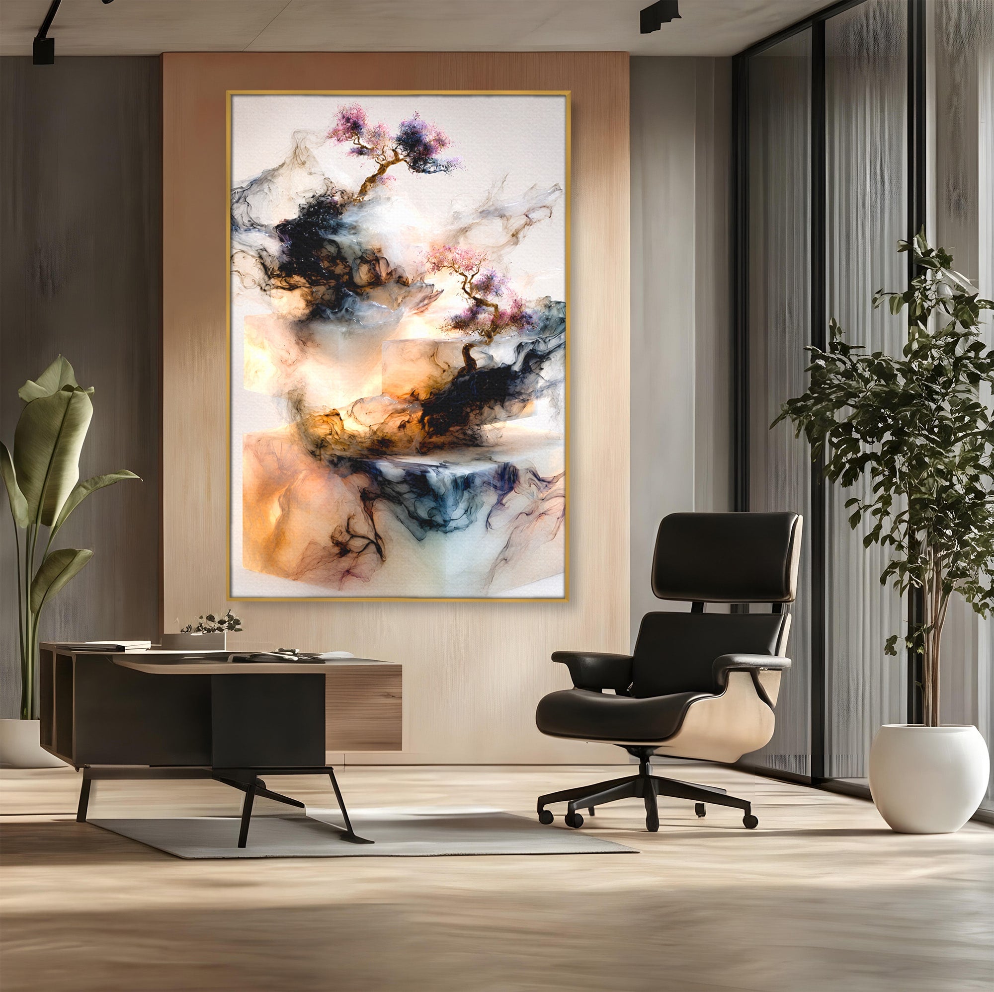 Tablou Canvas Premium LuxCanva® C1352, Arborele Mistic, Arbore, Mistic, Abstract, Living, Contemporan, Culori Vibrante