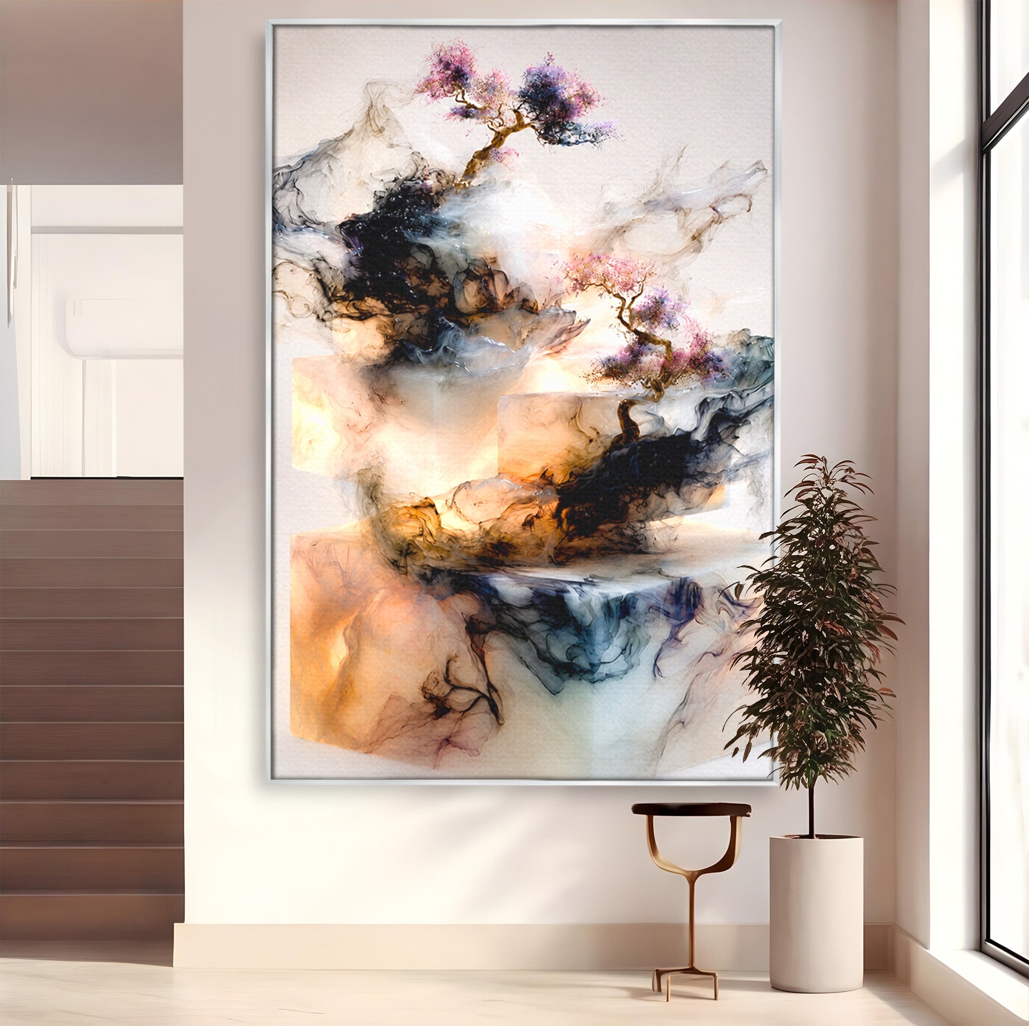 Tablou Canvas Premium LuxCanva® C1352, Arborele Mistic, Arbore, Mistic, Abstract, Living, Contemporan, Culori Vibrante