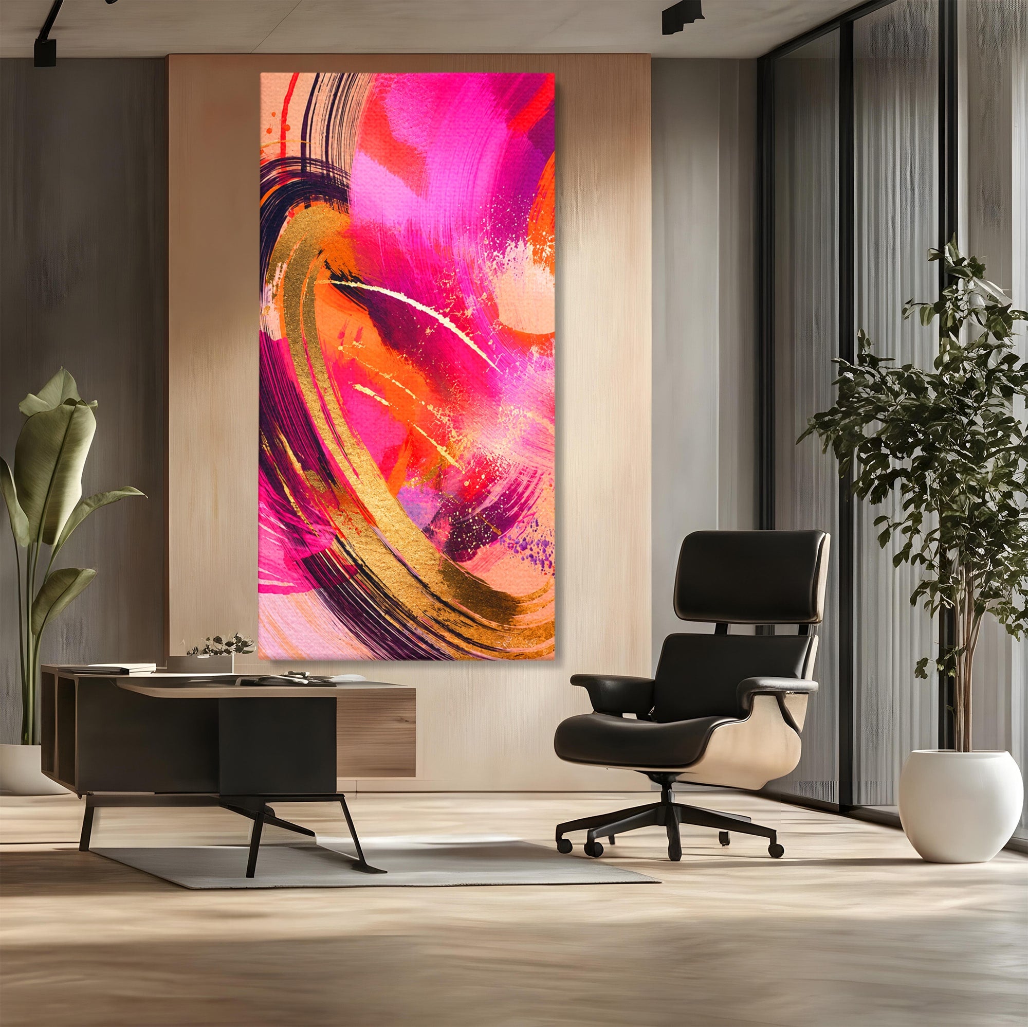 Tablou Canvas Premium LuxCanva® C1353, Energie Abstracta, Abstract, Modern, Dinamism, Arta Contemporana, Living, Culori Vibrante