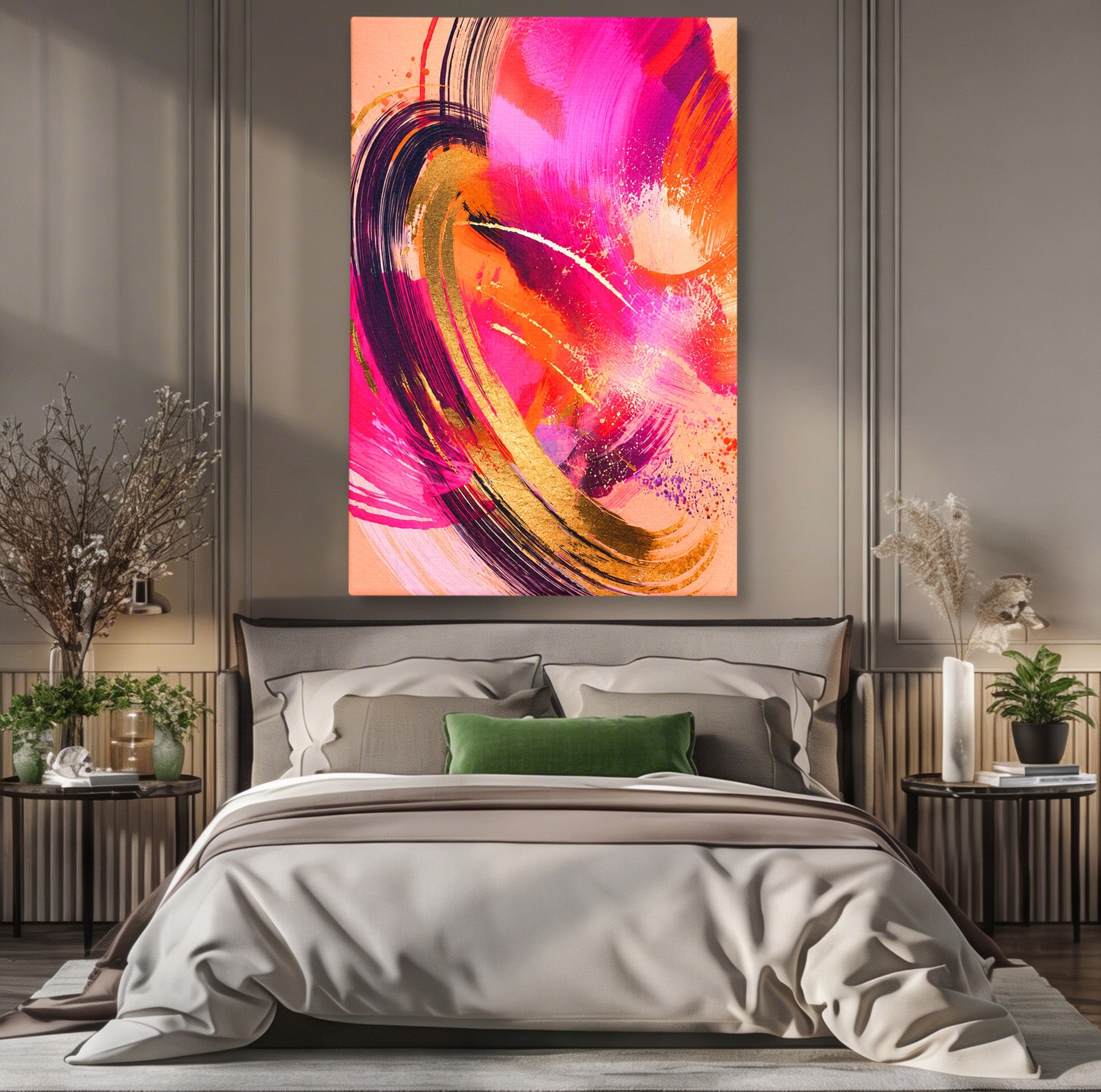 Tablou Canvas Premium LuxCanva® C1353, Energie Abstracta, Abstract, Modern, Dinamism, Arta Contemporana, Living, Culori Vibrante