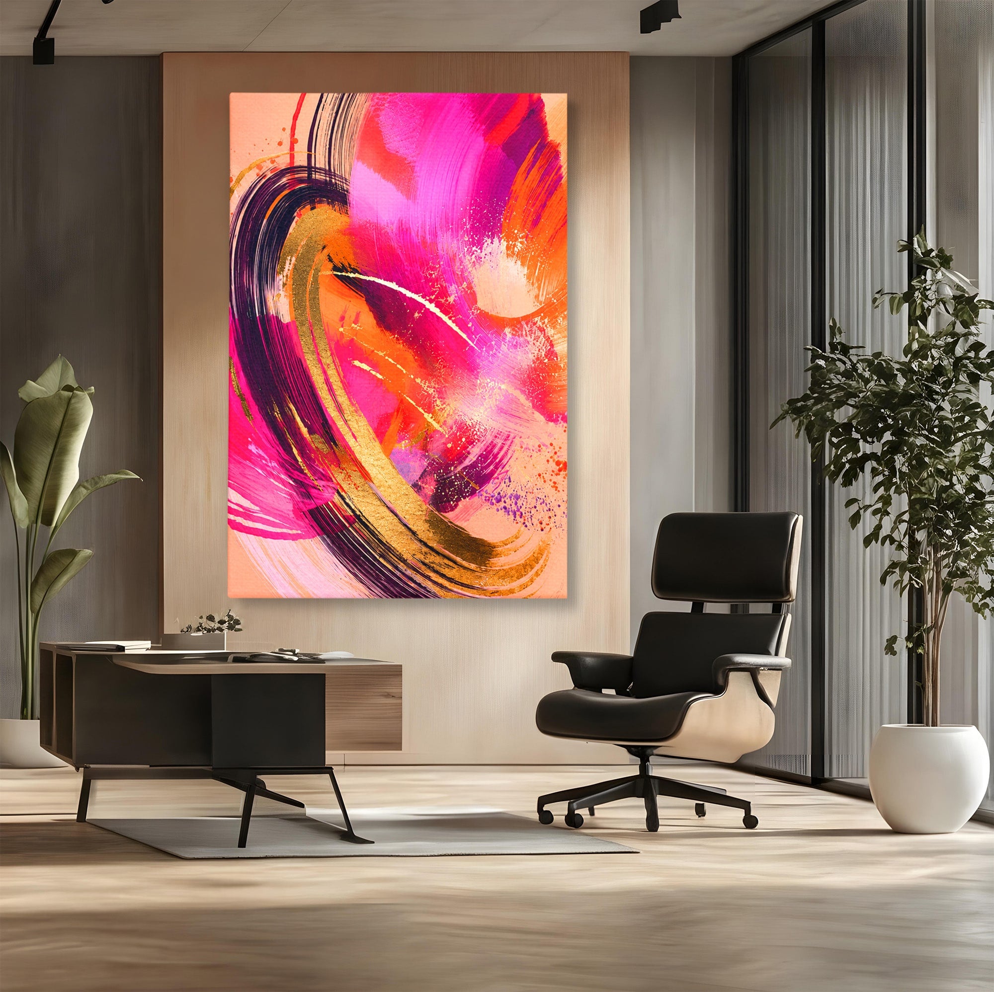 Tablou Canvas Premium LuxCanva® C1353, Energie Abstracta, Abstract, Modern, Dinamism, Arta Contemporana, Living, Culori Vibrante