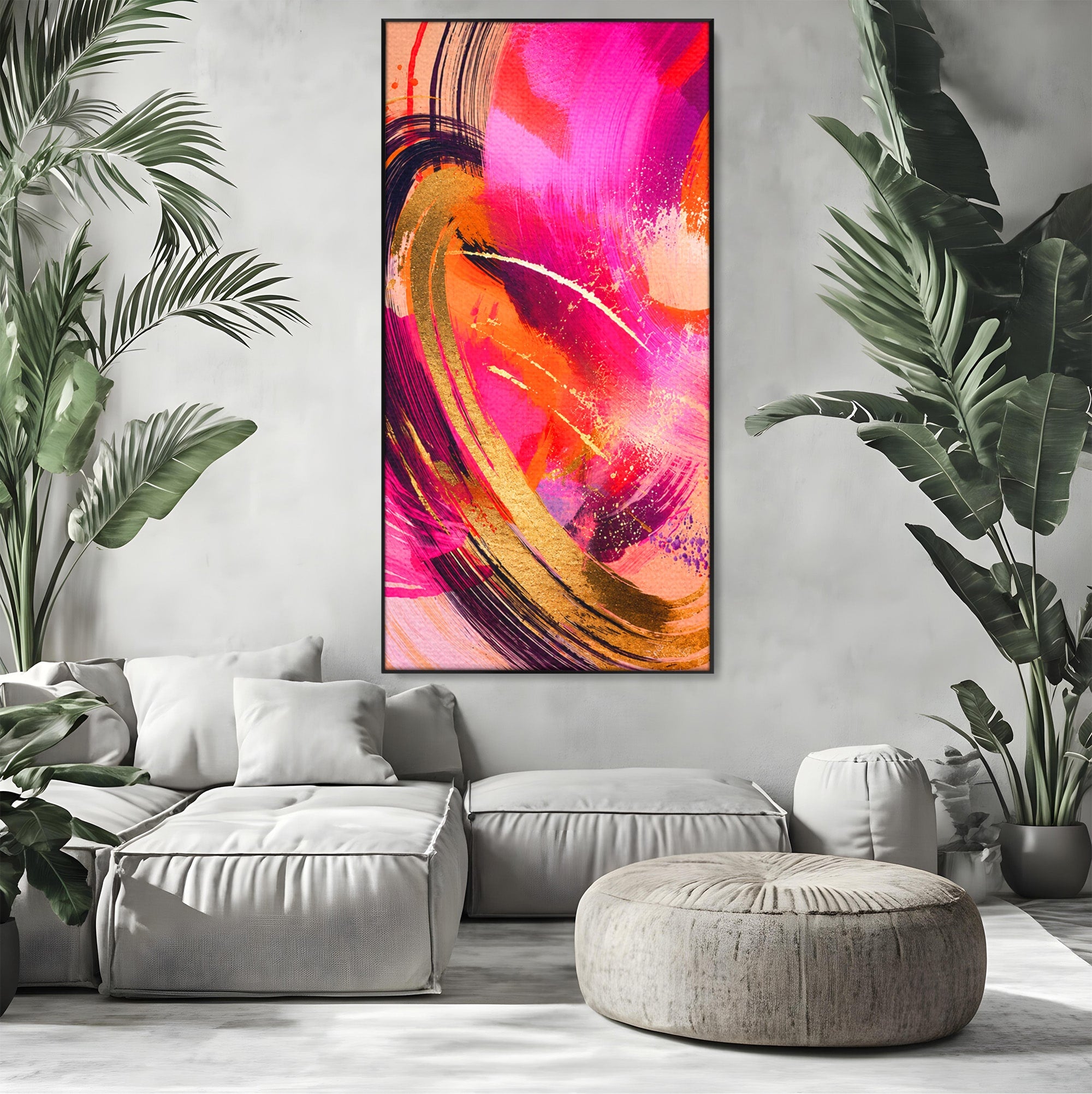 Tablou Canvas Premium LuxCanva® C1353, Energie Abstracta, Abstract, Modern, Dinamism, Arta Contemporana, Living, Culori Vibrante