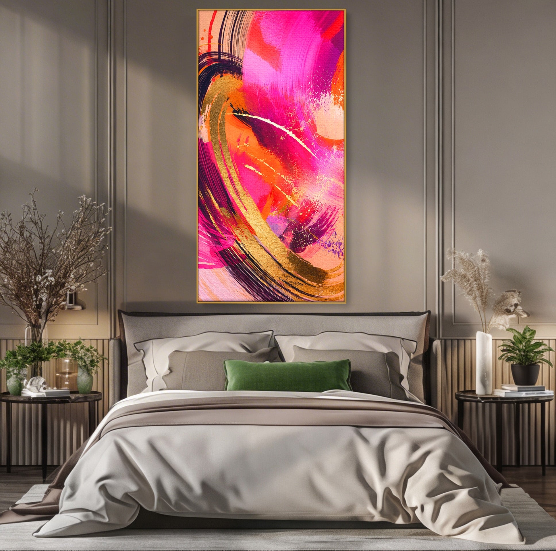 Tablou Canvas Premium LuxCanva® C1353, Energie Abstracta, Abstract, Modern, Dinamism, Arta Contemporana, Living, Culori Vibrante
