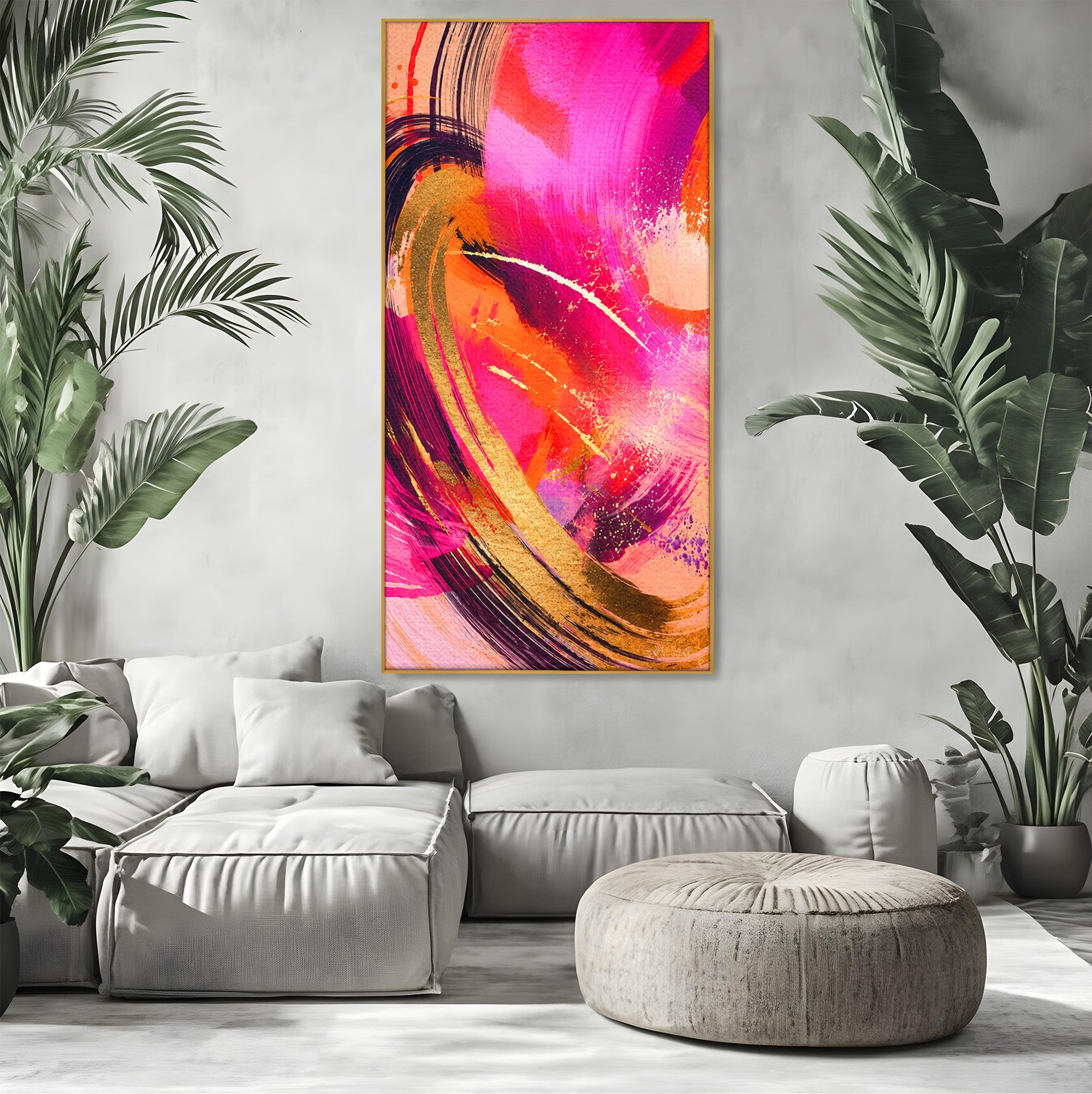 Tablou Canvas Premium LuxCanva® C1353, Energie Abstracta, Abstract, Modern, Dinamism, Arta Contemporana, Living, Culori Vibrante