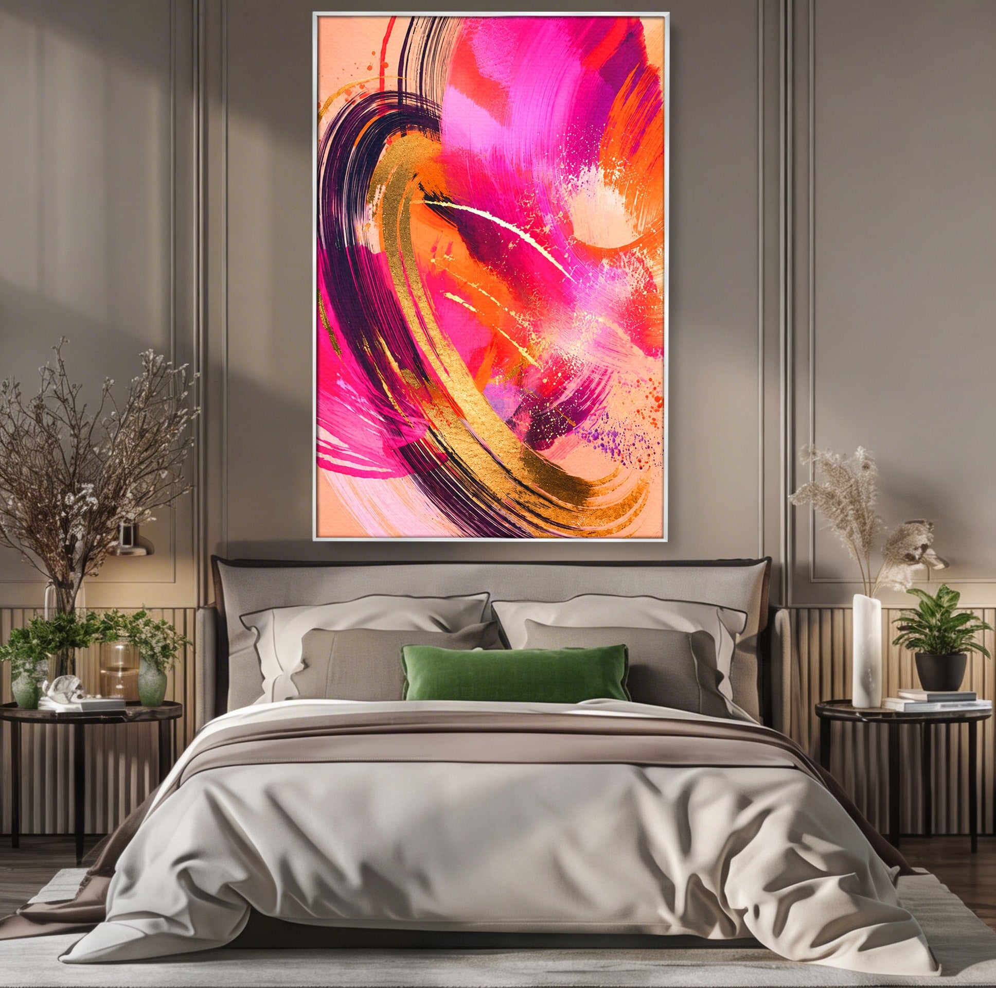Tablou Canvas Premium LuxCanva® C1353, Energie Abstracta, Abstract, Modern, Dinamism, Arta Contemporana, Living, Culori Vibrante
