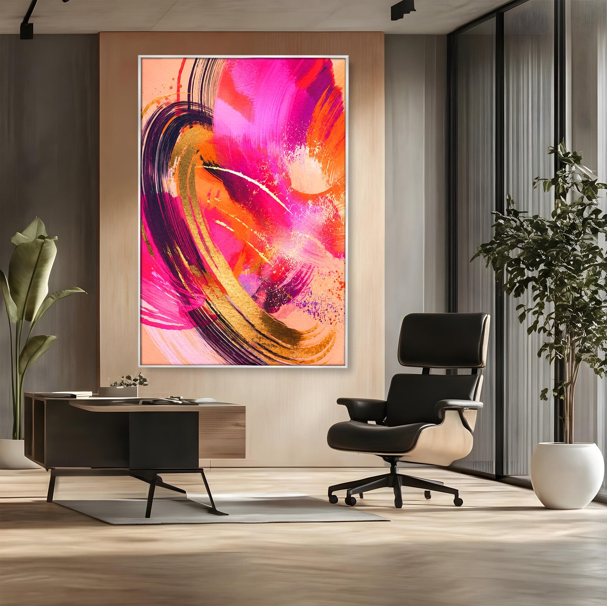 Tablou Canvas Premium LuxCanva® C1353, Energie Abstracta, Abstract, Modern, Dinamism, Arta Contemporana, Living, Culori Vibrante