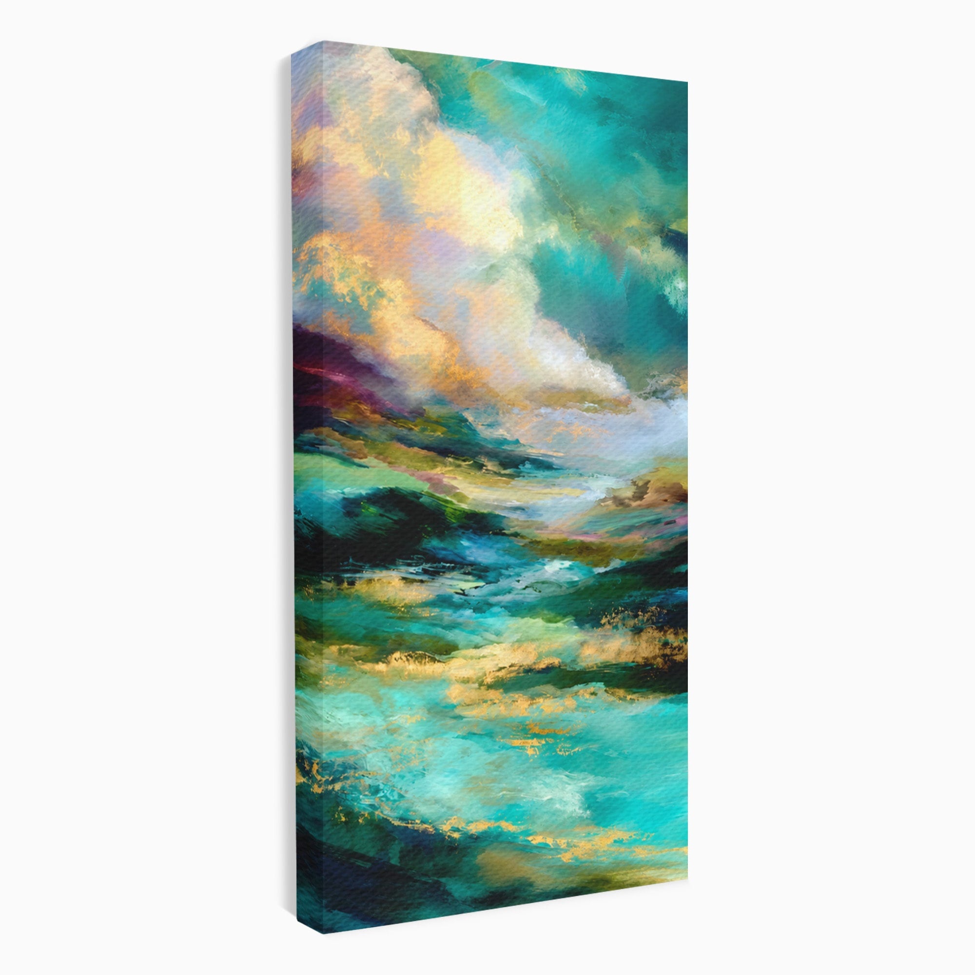 Tablou Canvas Premium LuxCanva® C1354, Peisaj Montan Abstract, Peisaj, Abstract, Natura, Montan, Living, Culori Vibrante