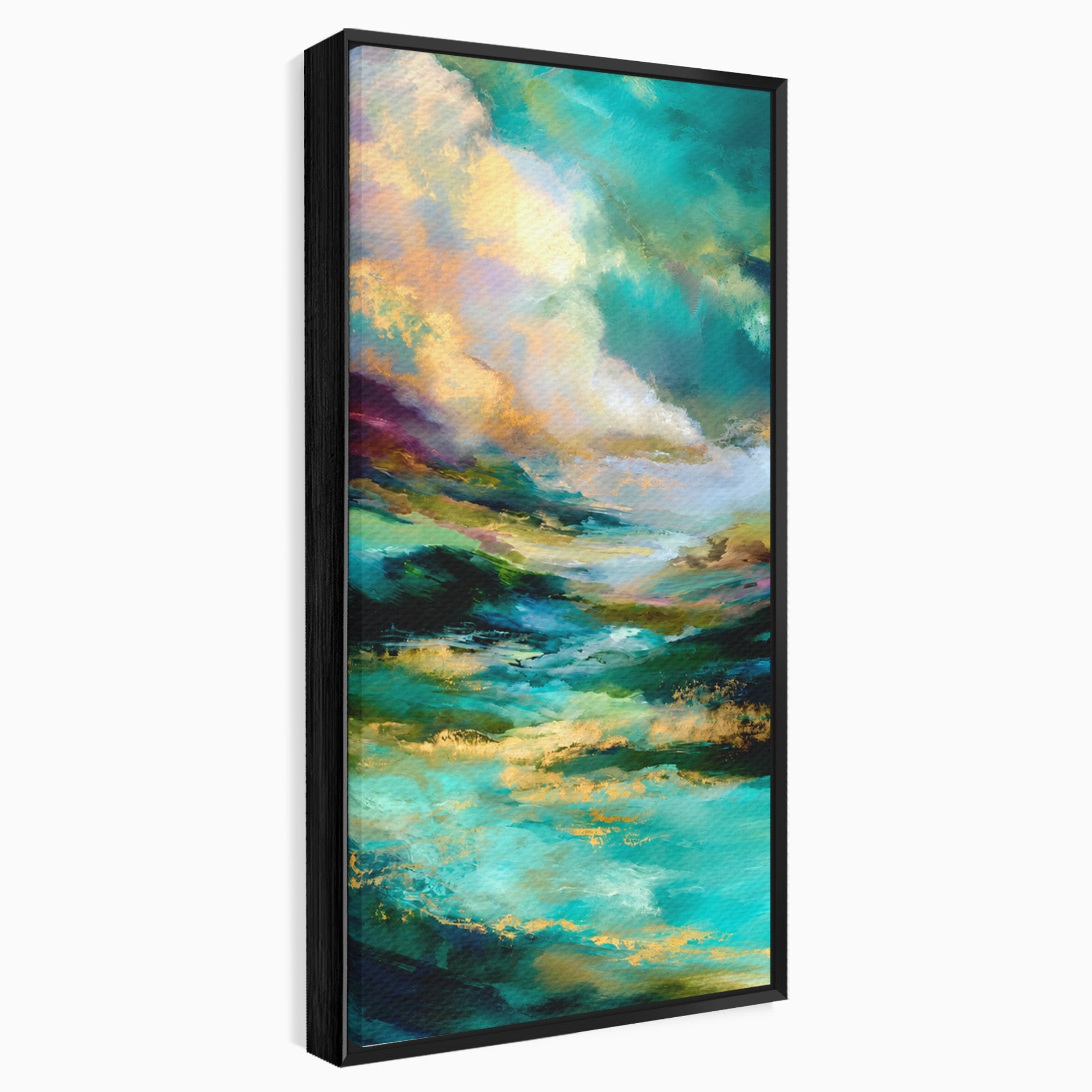 Tablou Canvas Premium LuxCanva® C1354, Peisaj Montan Abstract, Peisaj, Abstract, Natura, Montan, Living, Culori Vibrante