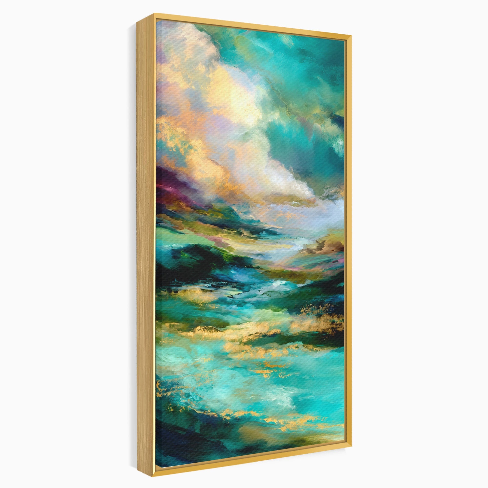 Tablou Canvas Premium LuxCanva® C1354, Peisaj Montan Abstract, Peisaj, Abstract, Natura, Montan, Living, Culori Vibrante