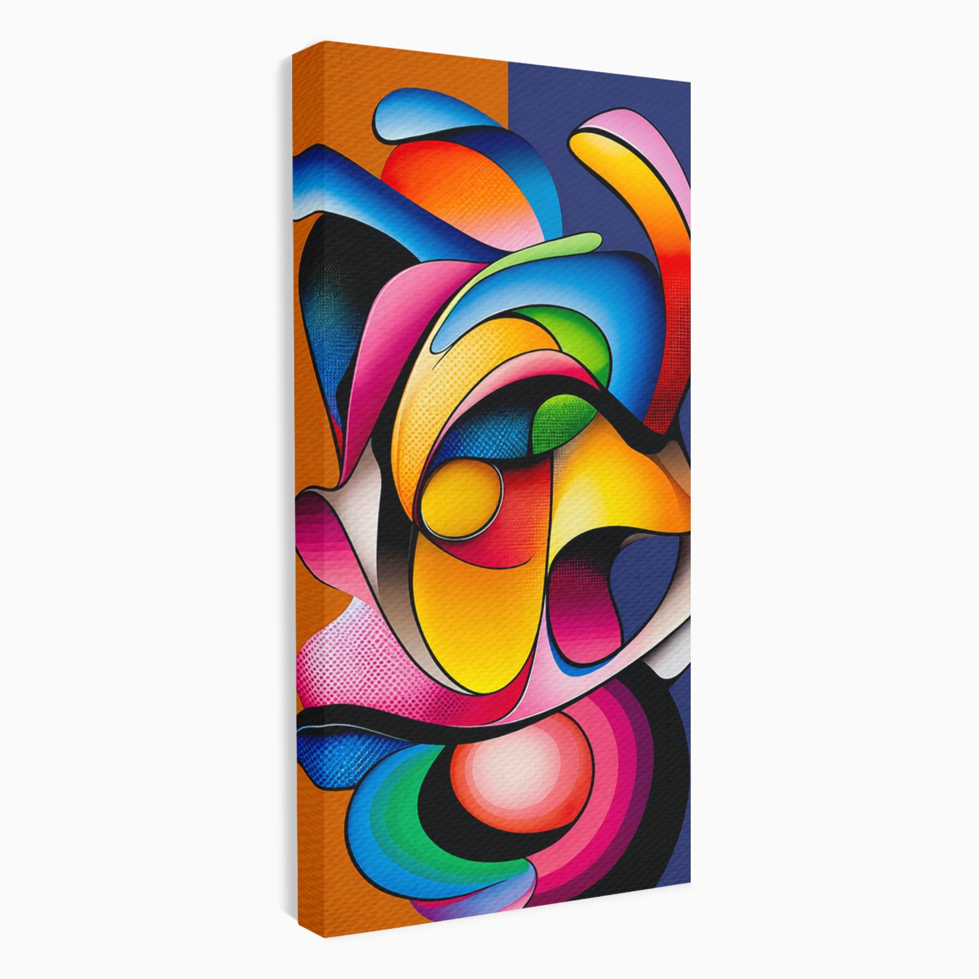 Tablou Canvas Premium LuxCanva® C1355, Abstract Dinamic, Abstract, Modern, Arta Contemporana, Energetic, Living, Culori Vibrante