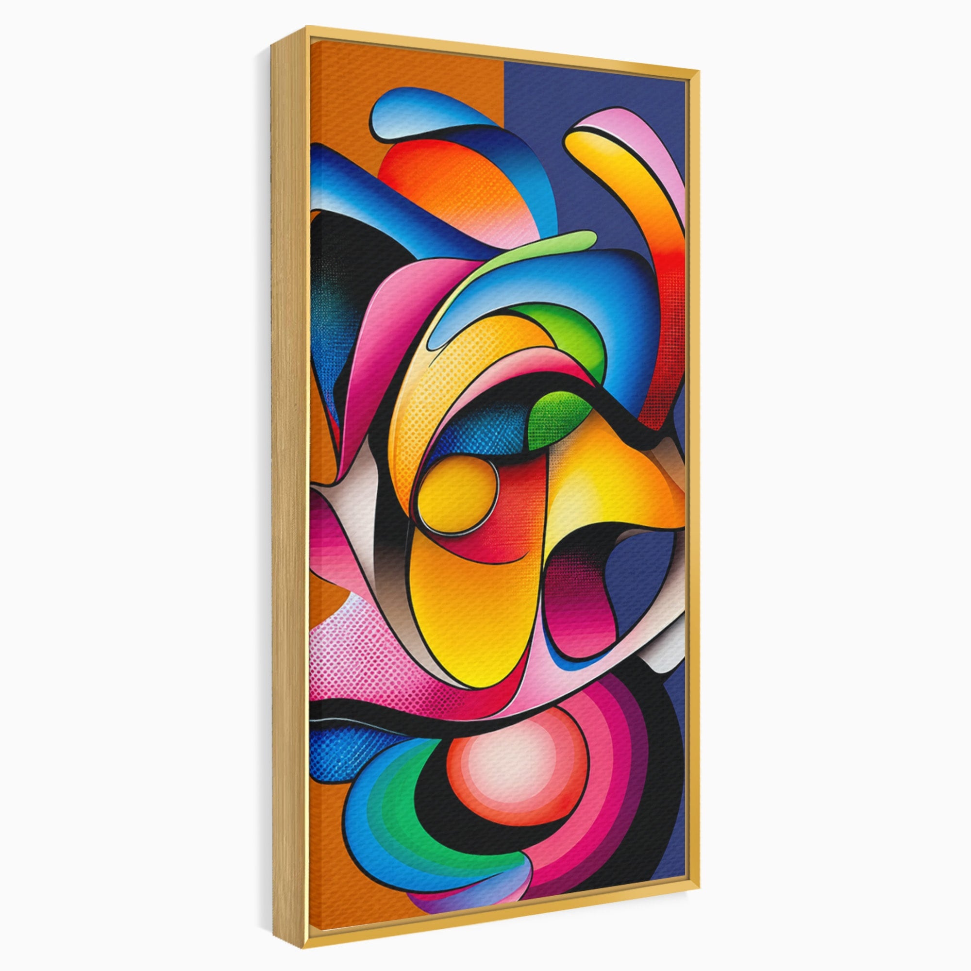 Tablou Canvas Premium LuxCanva® C1355, Abstract Dinamic, Abstract, Modern, Arta Contemporana, Energetic, Living, Culori Vibrante