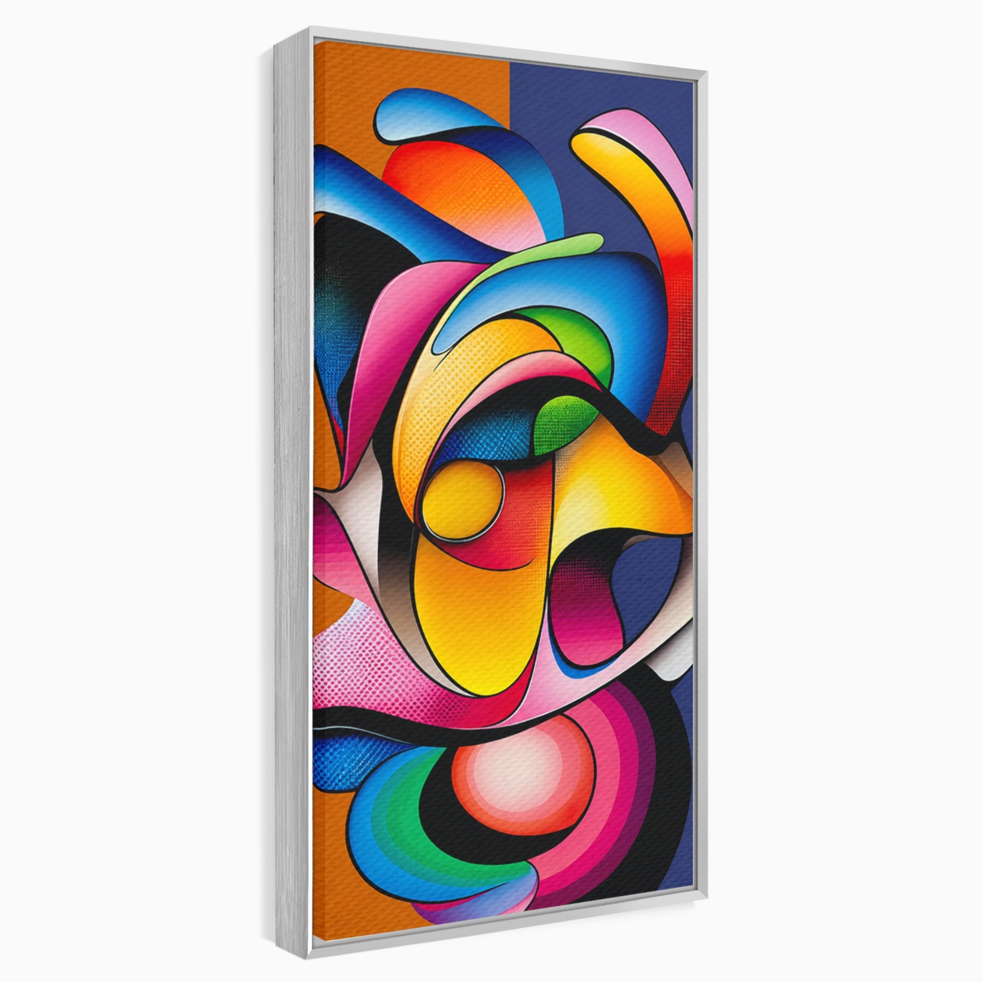 Tablou Canvas Premium LuxCanva® C1355, Abstract Dinamic, Abstract, Modern, Arta Contemporana, Energetic, Living, Culori Vibrante
