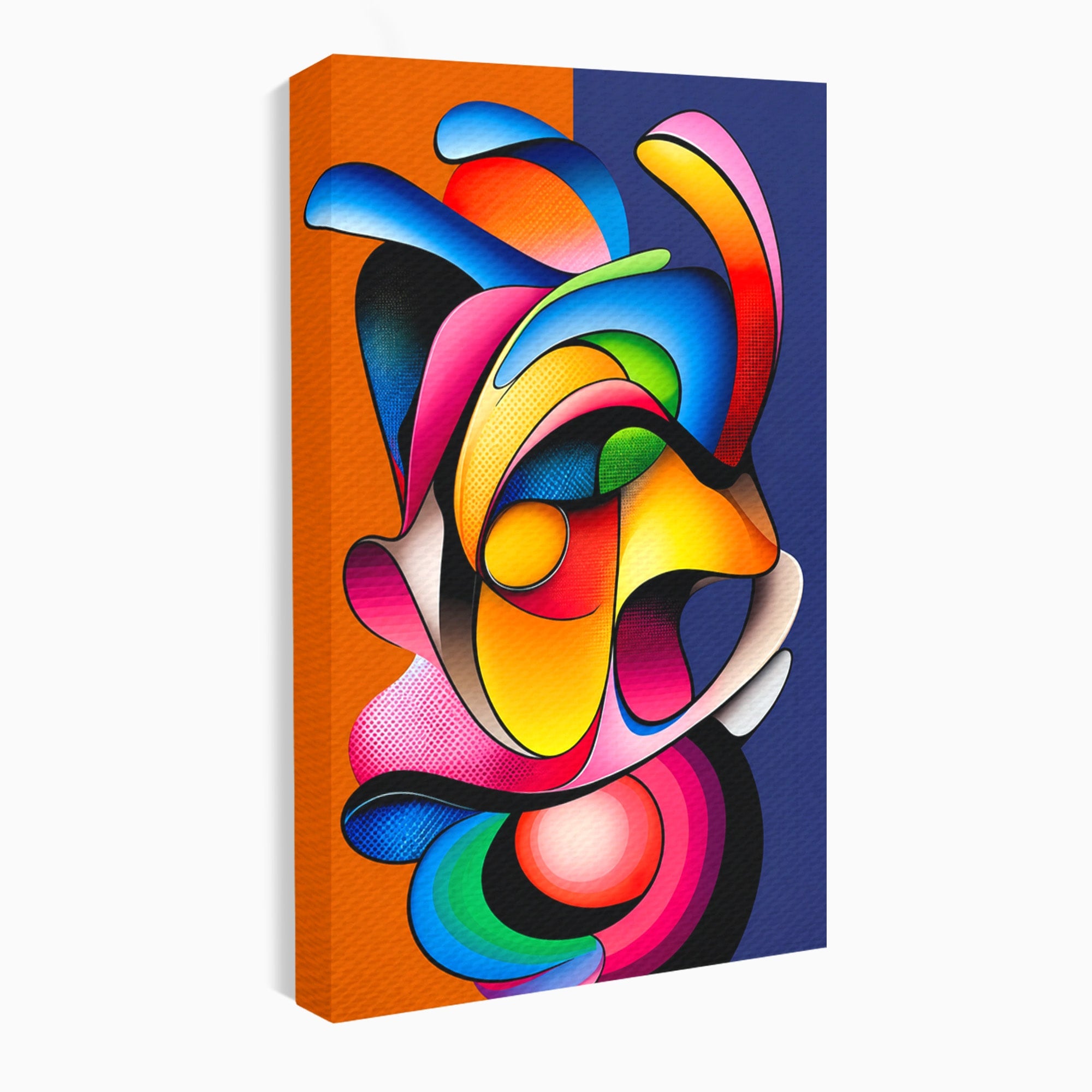 Tablou Canvas Premium LuxCanva® C1355, Abstract Dinamic, Abstract, Modern, Arta Contemporana, Energetic, Living, Culori Vibrante