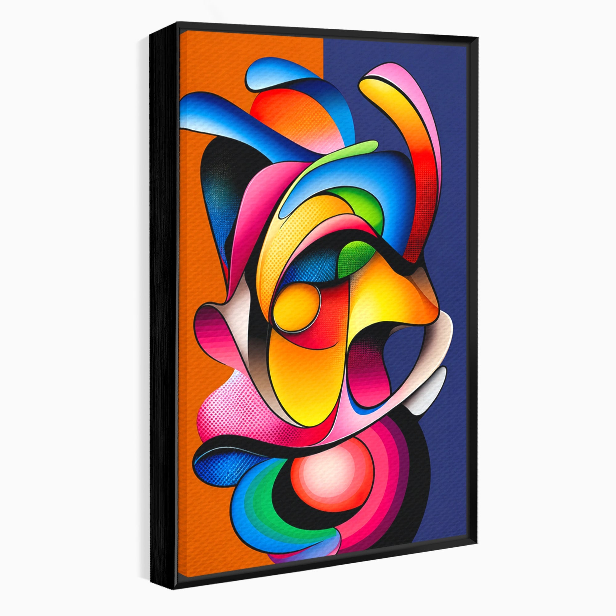Tablou Canvas Premium LuxCanva® C1355, Abstract Dinamic, Abstract, Modern, Arta Contemporana, Energetic, Living, Culori Vibrante