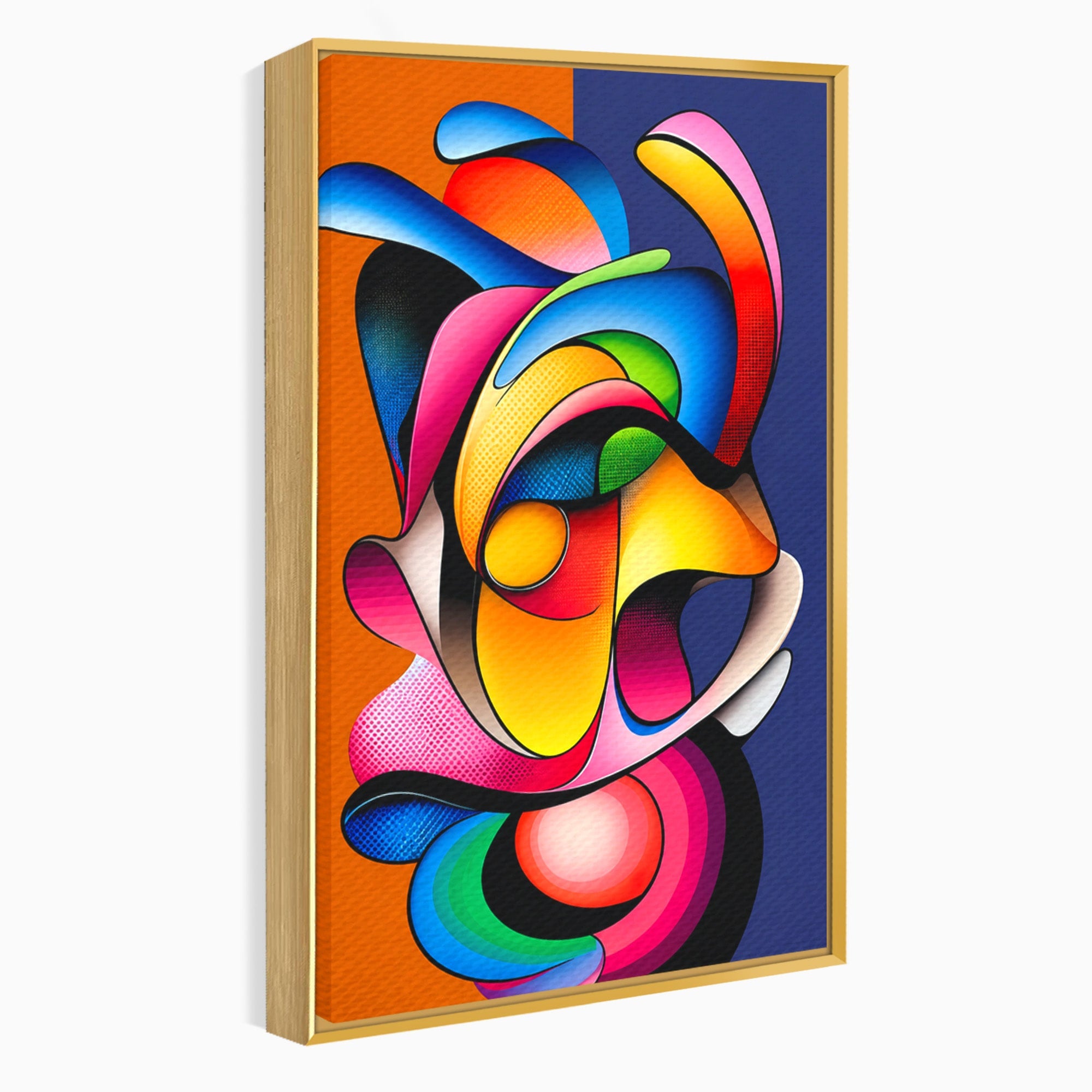Tablou Canvas Premium LuxCanva® C1355, Abstract Dinamic, Abstract, Modern, Arta Contemporana, Energetic, Living, Culori Vibrante