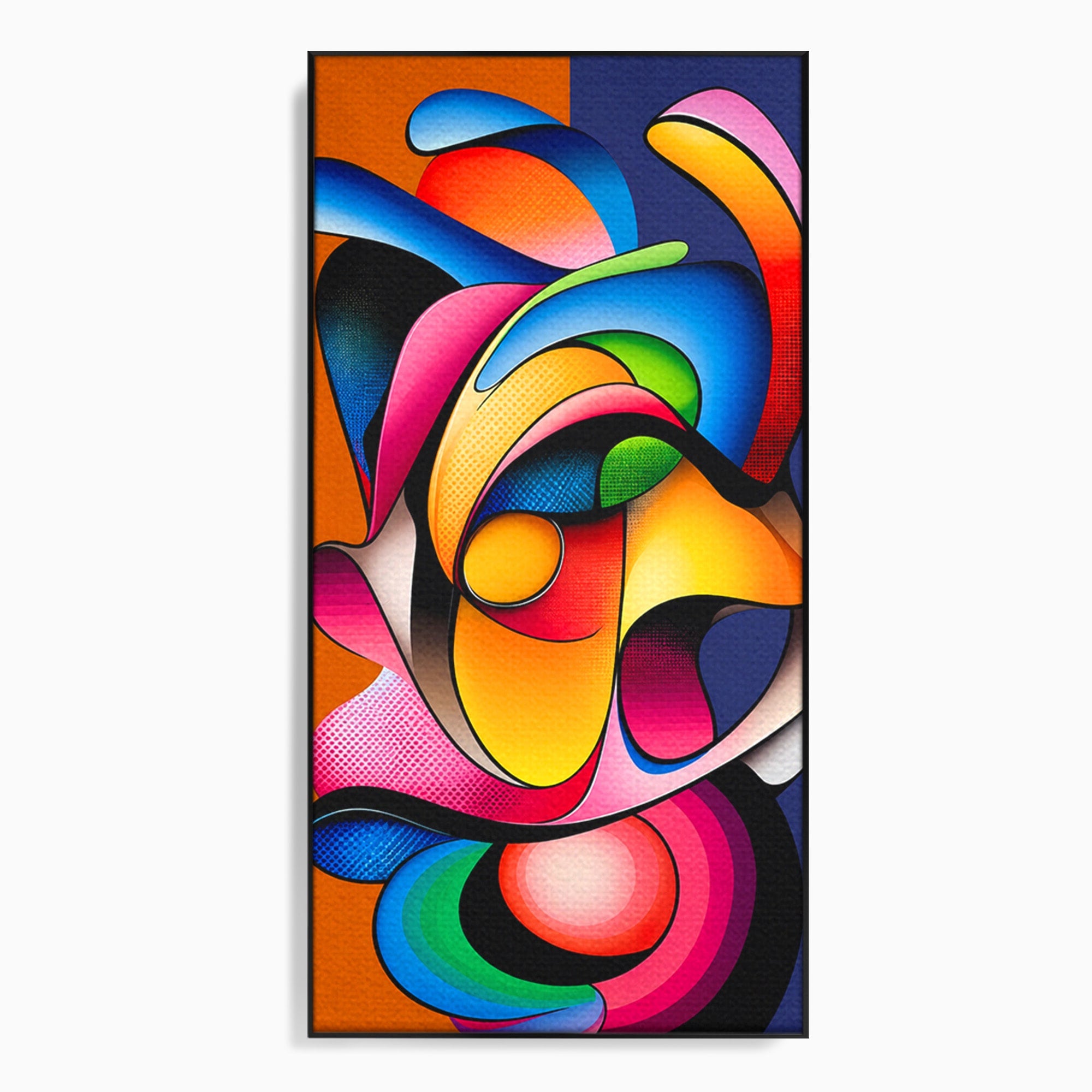 Tablou Canvas Premium LuxCanva® C1355, Abstract Dinamic, Abstract, Modern, Arta Contemporana, Energetic, Living, Culori Vibrante
