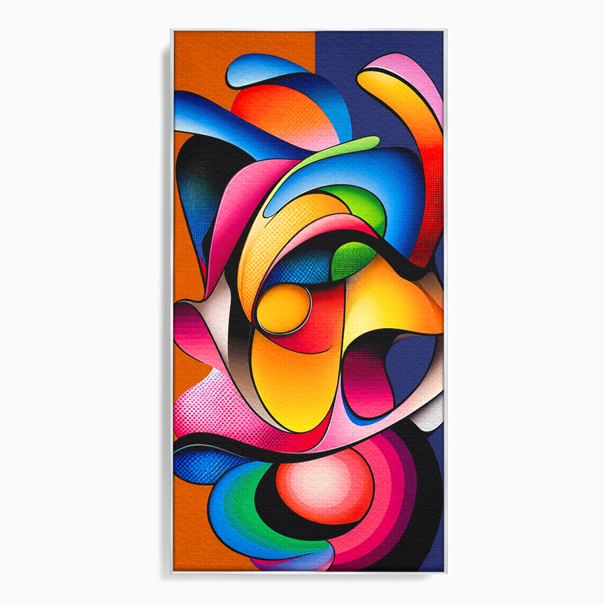 Tablou Canvas Premium LuxCanva® C1355, Abstract Dinamic, Abstract, Modern, Arta Contemporana, Energetic, Living, Culori Vibrante
