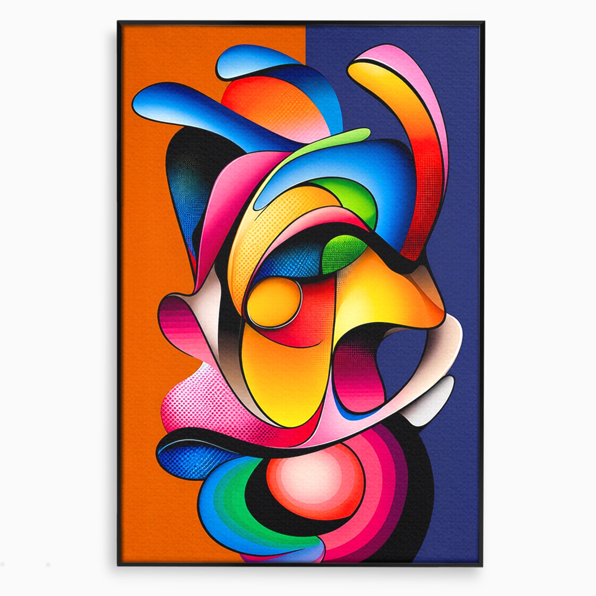Tablou Canvas Premium LuxCanva® C1355, Abstract Dinamic, Abstract, Modern, Arta Contemporana, Energetic, Living, Culori Vibrante