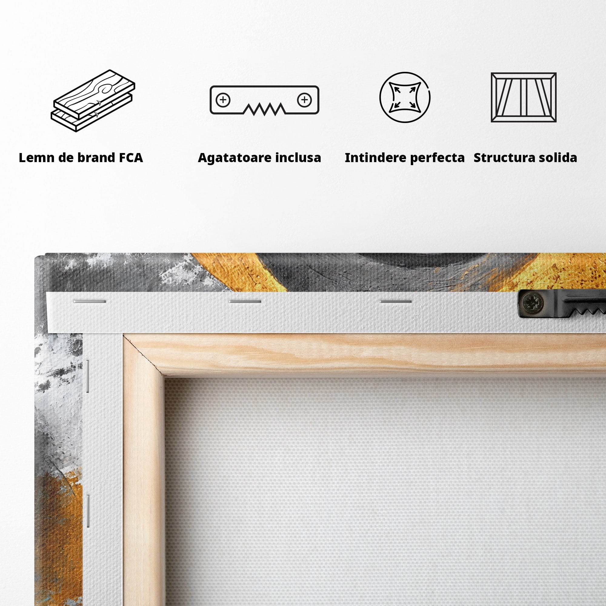 Tablou Canvas Premium LuxCanva® C1356, Armonia Culorilor, Armonie, Abstract, Simbol, Energetic, Living, Culori Vibrante