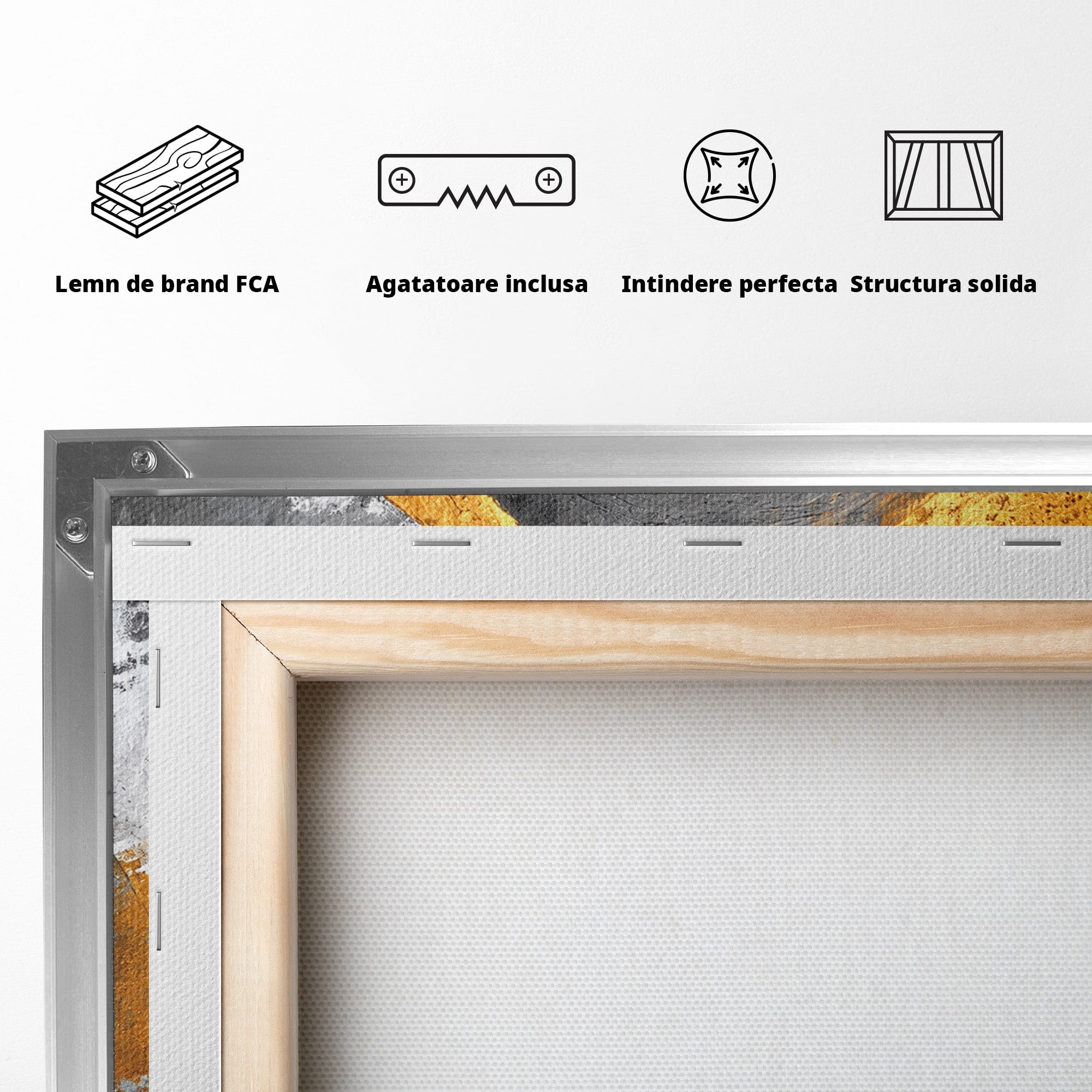 Tablou Canvas Premium LuxCanva® C1356, Armonia Culorilor, Armonie, Abstract, Simbol, Energetic, Living, Culori Vibrante