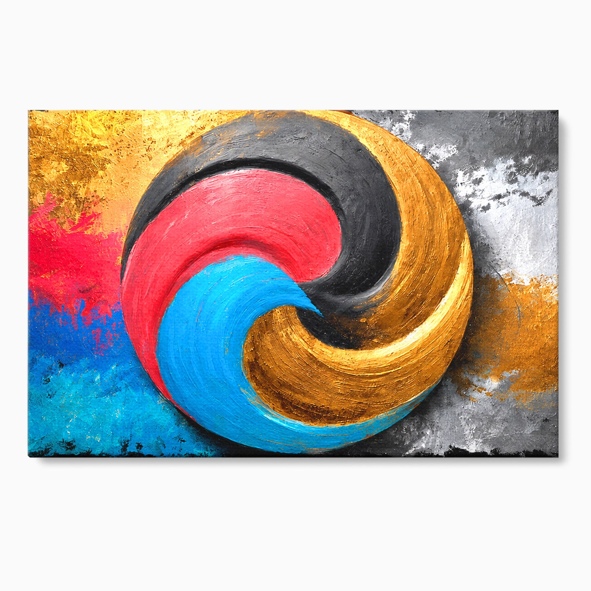 Tablou Canvas Premium LuxCanva® C1356, Armonia Culorilor, Armonie, Abstract, Simbol, Energetic, Living, Culori Vibrante