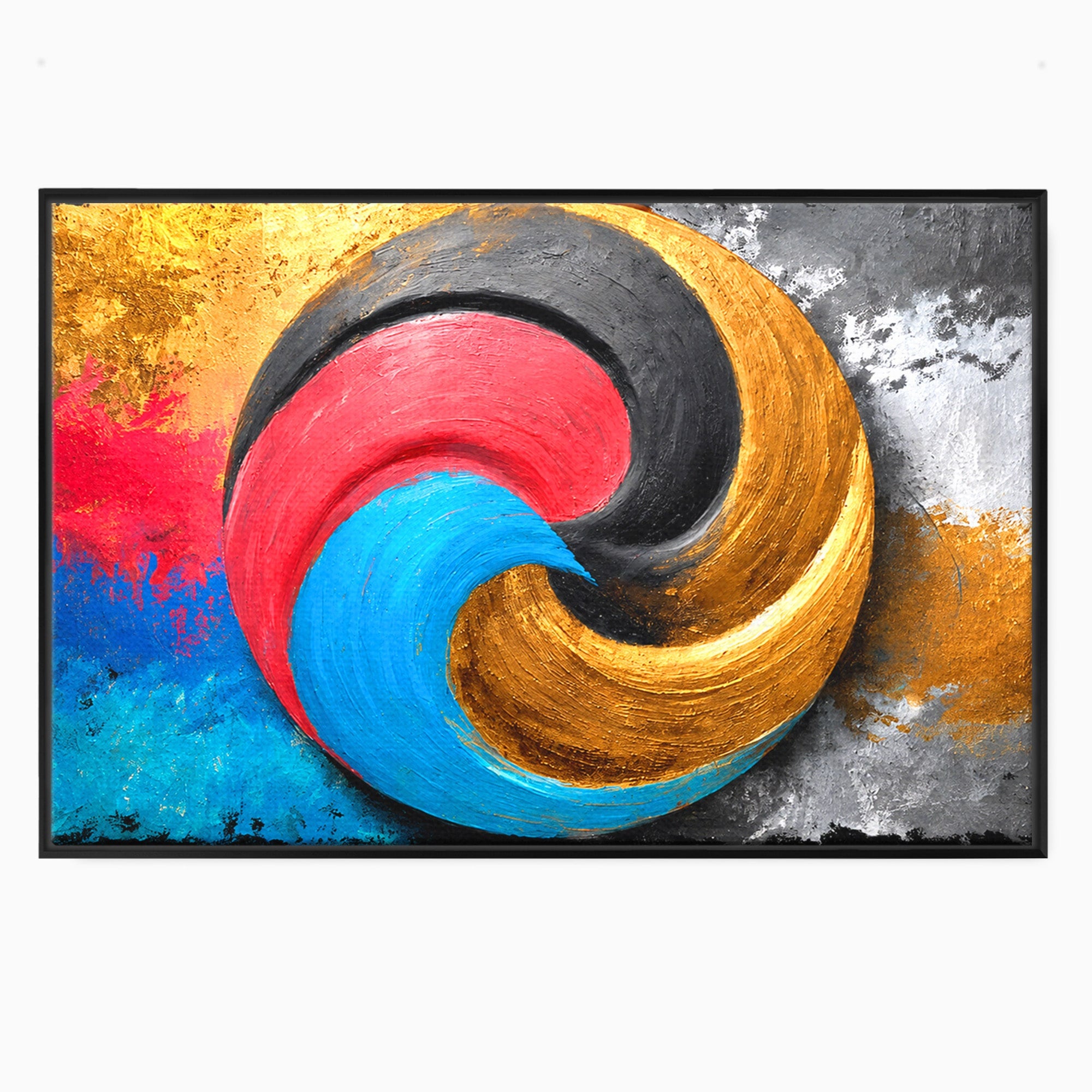 Tablou Canvas Premium LuxCanva® C1356, Armonia Culorilor, Armonie, Abstract, Simbol, Energetic, Living, Culori Vibrante