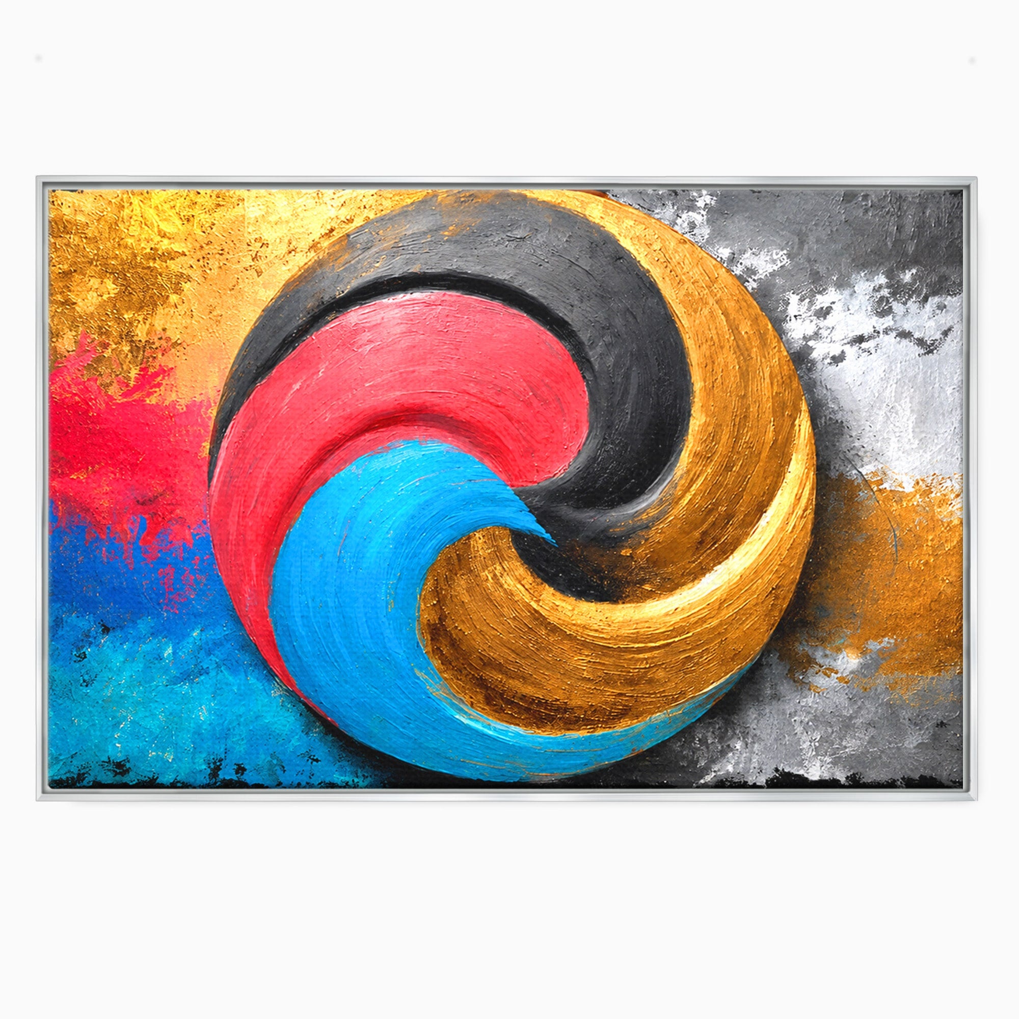 Tablou Canvas Premium LuxCanva® C1356, Armonia Culorilor, Armonie, Abstract, Simbol, Energetic, Living, Culori Vibrante