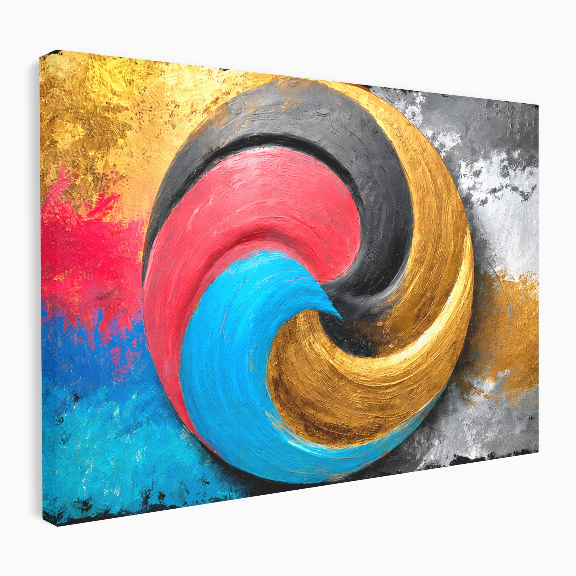 Tablou Canvas Premium LuxCanva® C1356, Armonia Culorilor, Armonie, Abstract, Simbol, Energetic, Living, Culori Vibrante