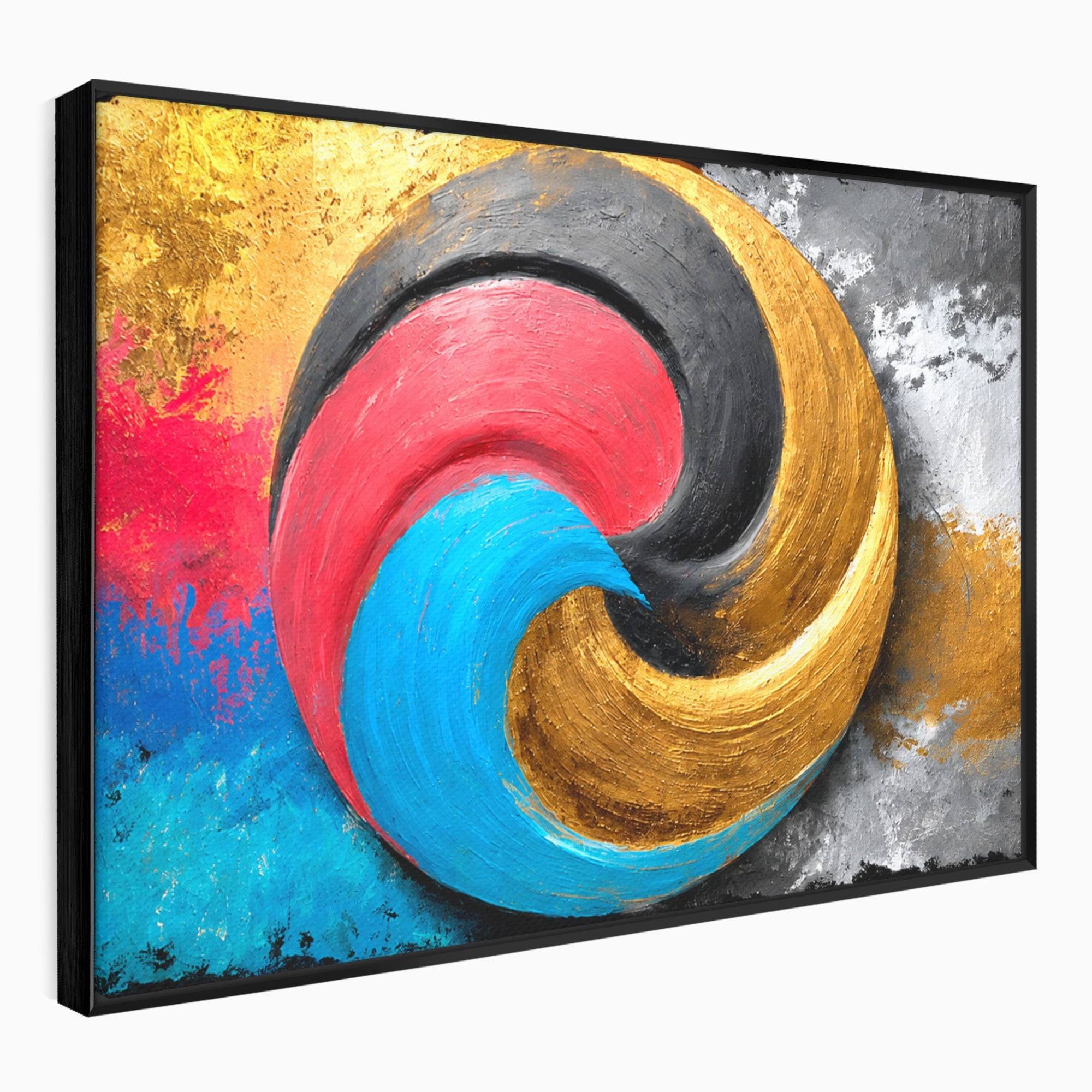 Tablou Canvas Premium LuxCanva® C1356, Armonia Culorilor, Armonie, Abstract, Simbol, Energetic, Living, Culori Vibrante