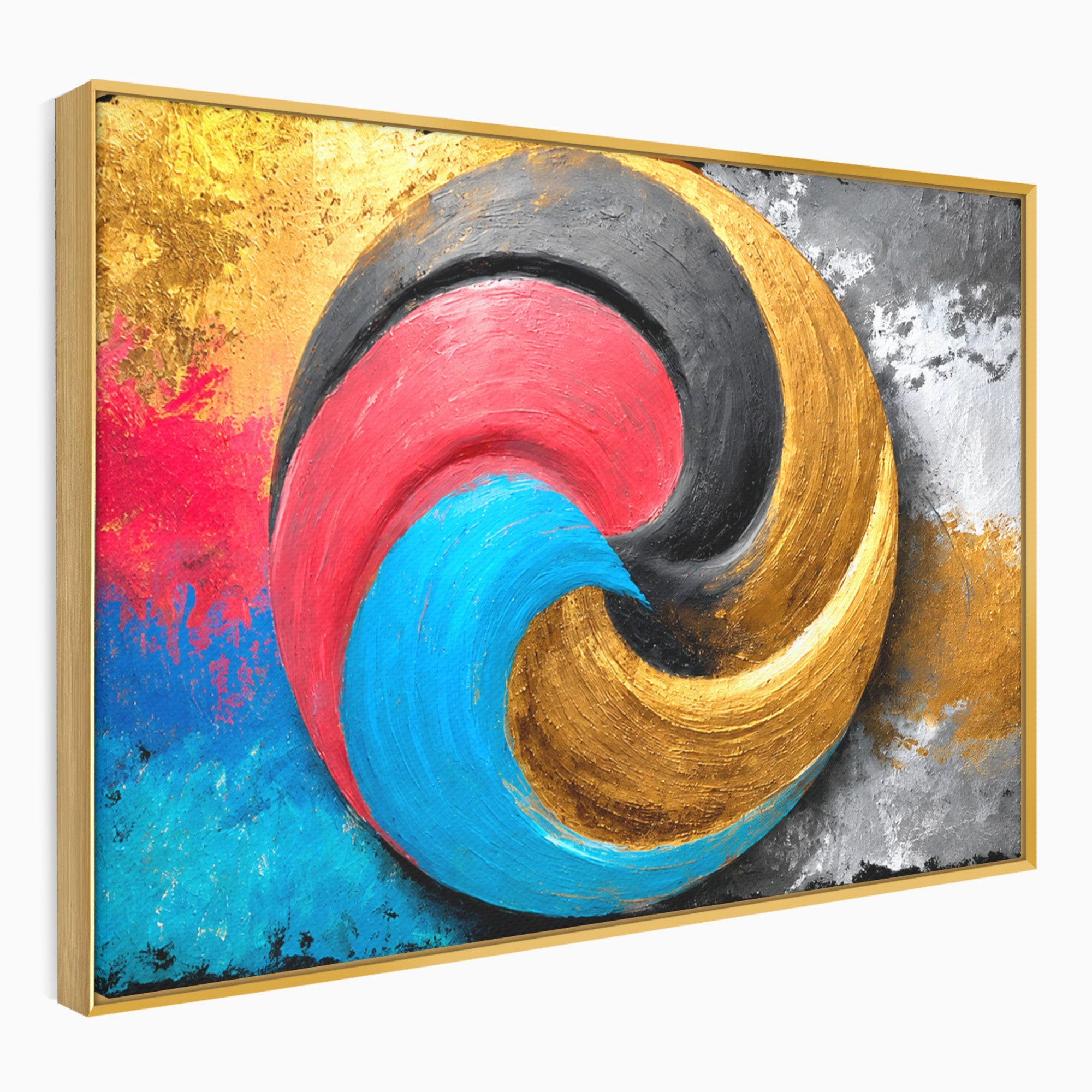 Tablou Canvas Premium LuxCanva® C1356, Armonia Culorilor, Armonie, Abstract, Simbol, Energetic, Living, Culori Vibrante
