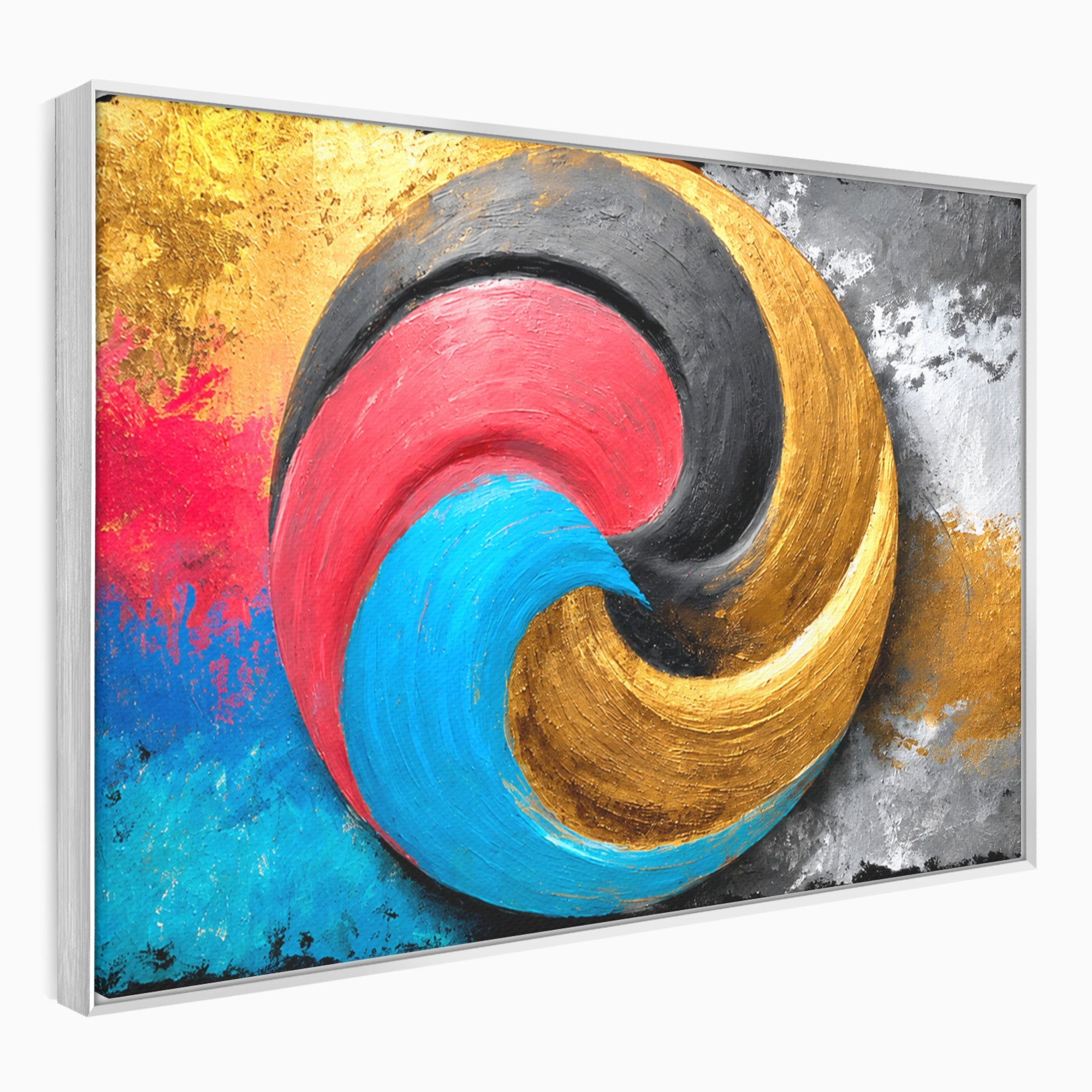 Tablou Canvas Premium LuxCanva® C1356, Armonia Culorilor, Armonie, Abstract, Simbol, Energetic, Living, Culori Vibrante