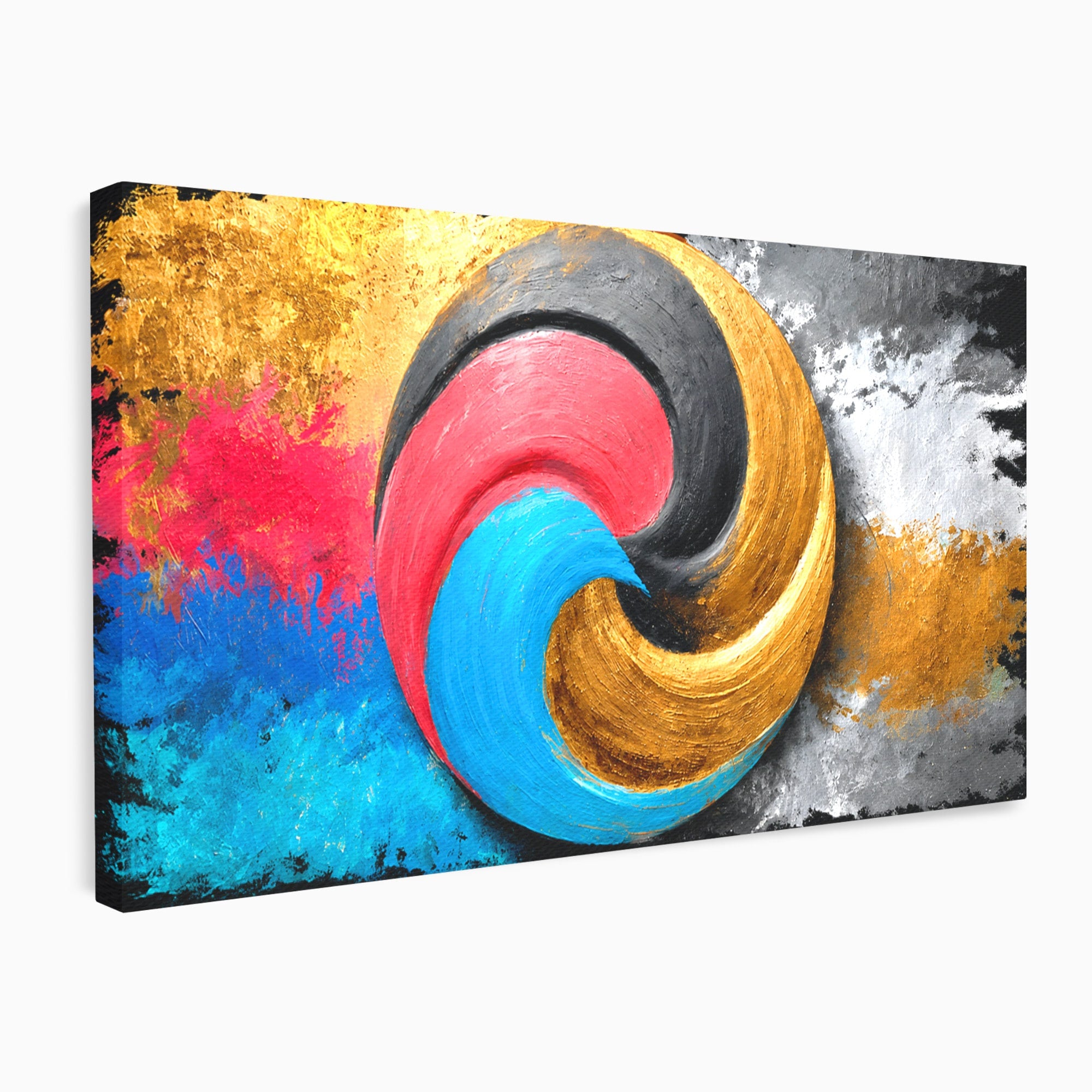 Tablou Canvas Premium LuxCanva® C1356, Armonia Culorilor, Armonie, Abstract, Simbol, Energetic, Living, Culori Vibrante