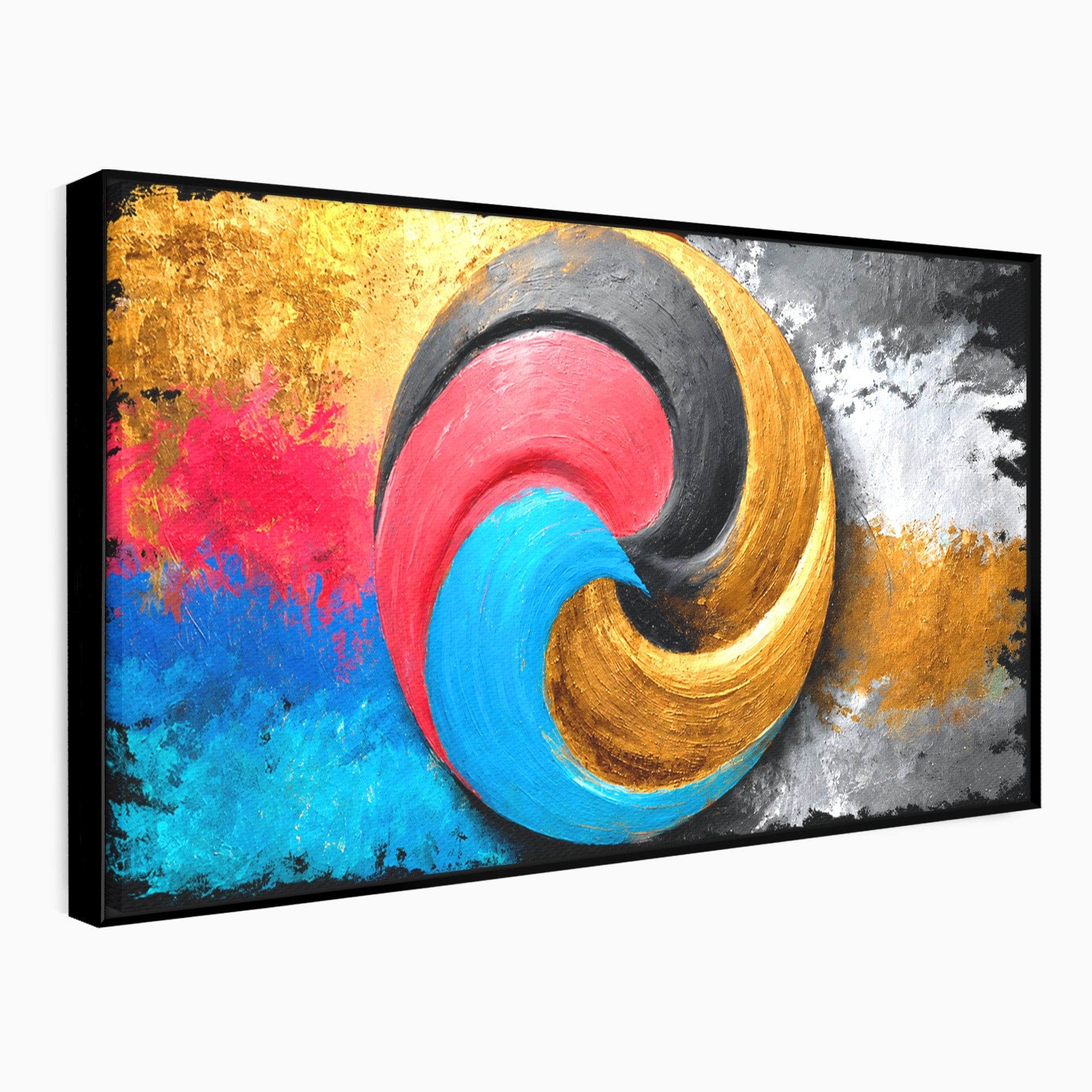 Tablou Canvas Premium LuxCanva® C1356, Armonia Culorilor, Armonie, Abstract, Simbol, Energetic, Living, Culori Vibrante